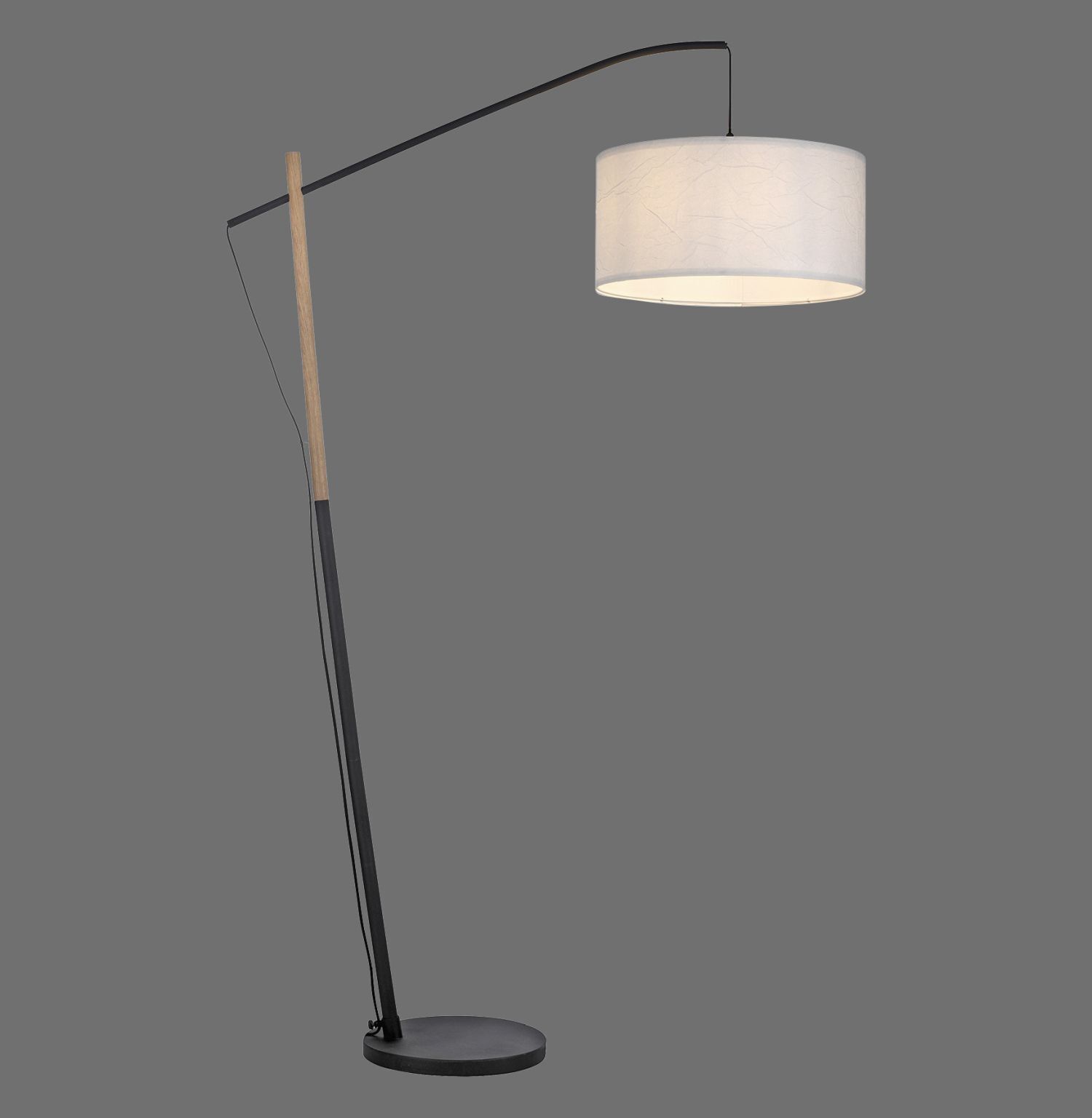 Blendarme Stehleuchte Papier Holz E27 189 cm Leselicht Lampe, Lampenschirm