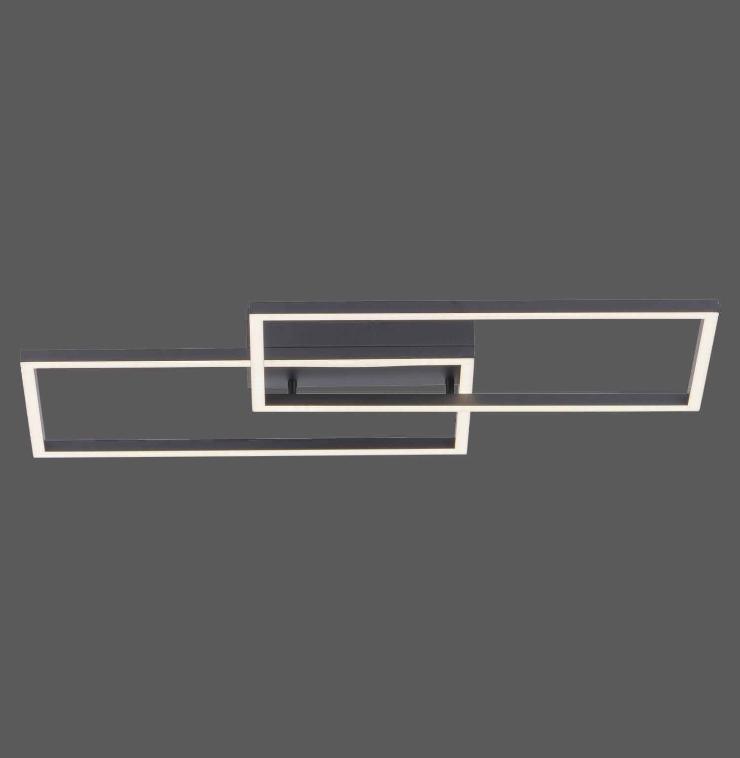 Plafonnier LED noir métal L:60,5 cm 2700-5000 K Ablage, Schublade, Mobiliar