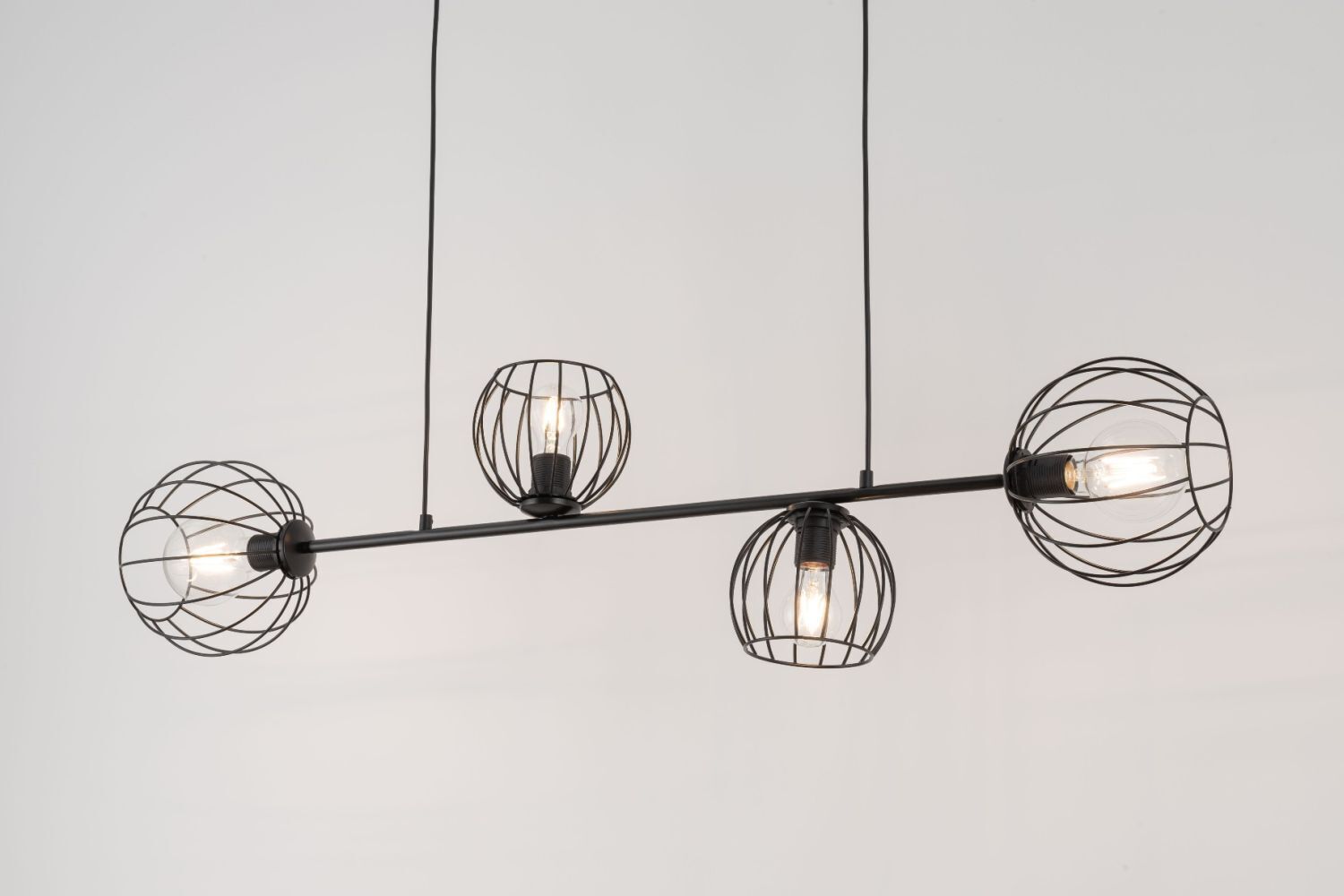 Lampe à suspendre métal E27 noir salle à manger salon
