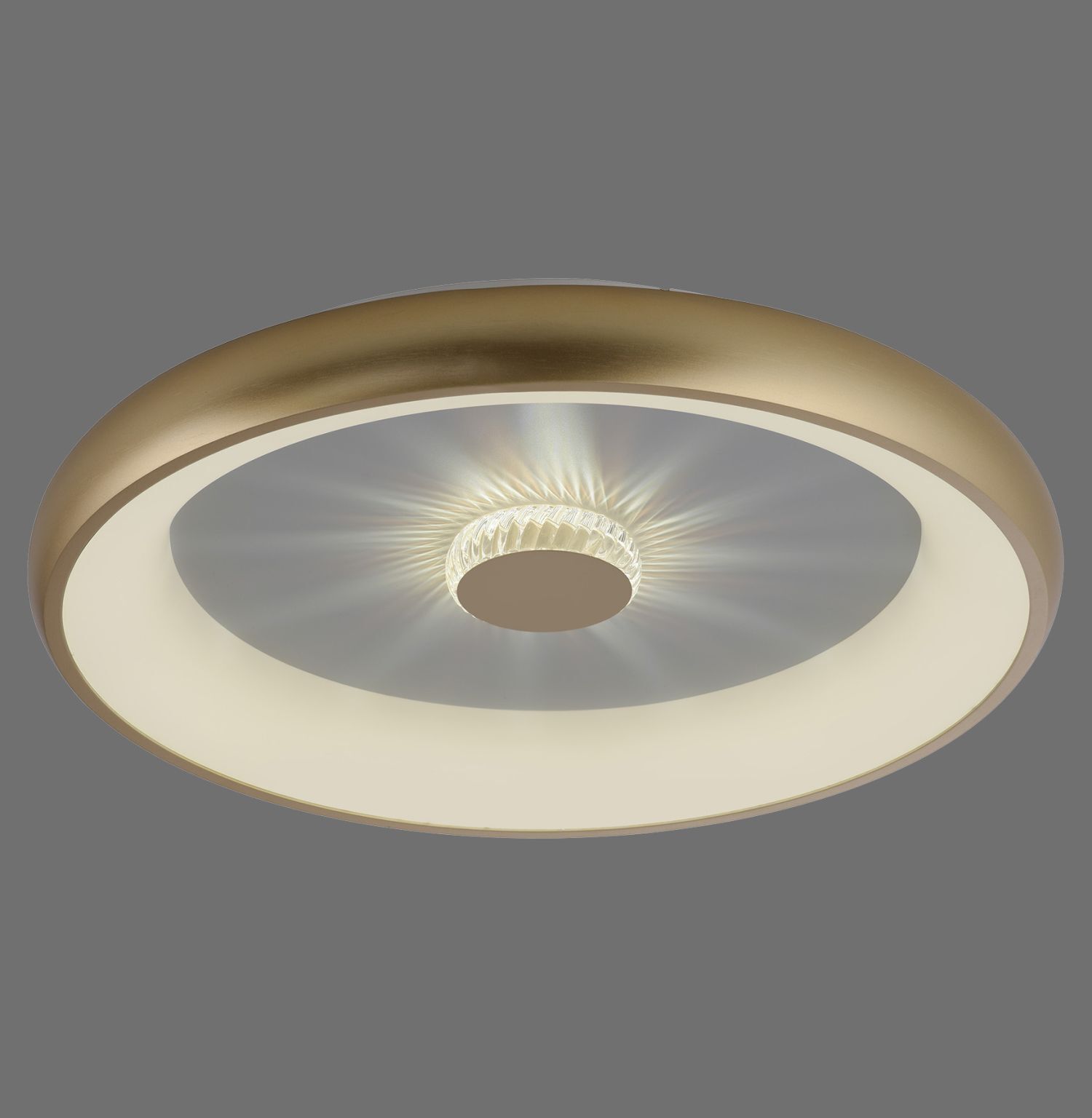 Dimmbare LED Deckenleuchte 2700-5000 K Ø61,5 cm Messing Deckenleuchte, Leuchte