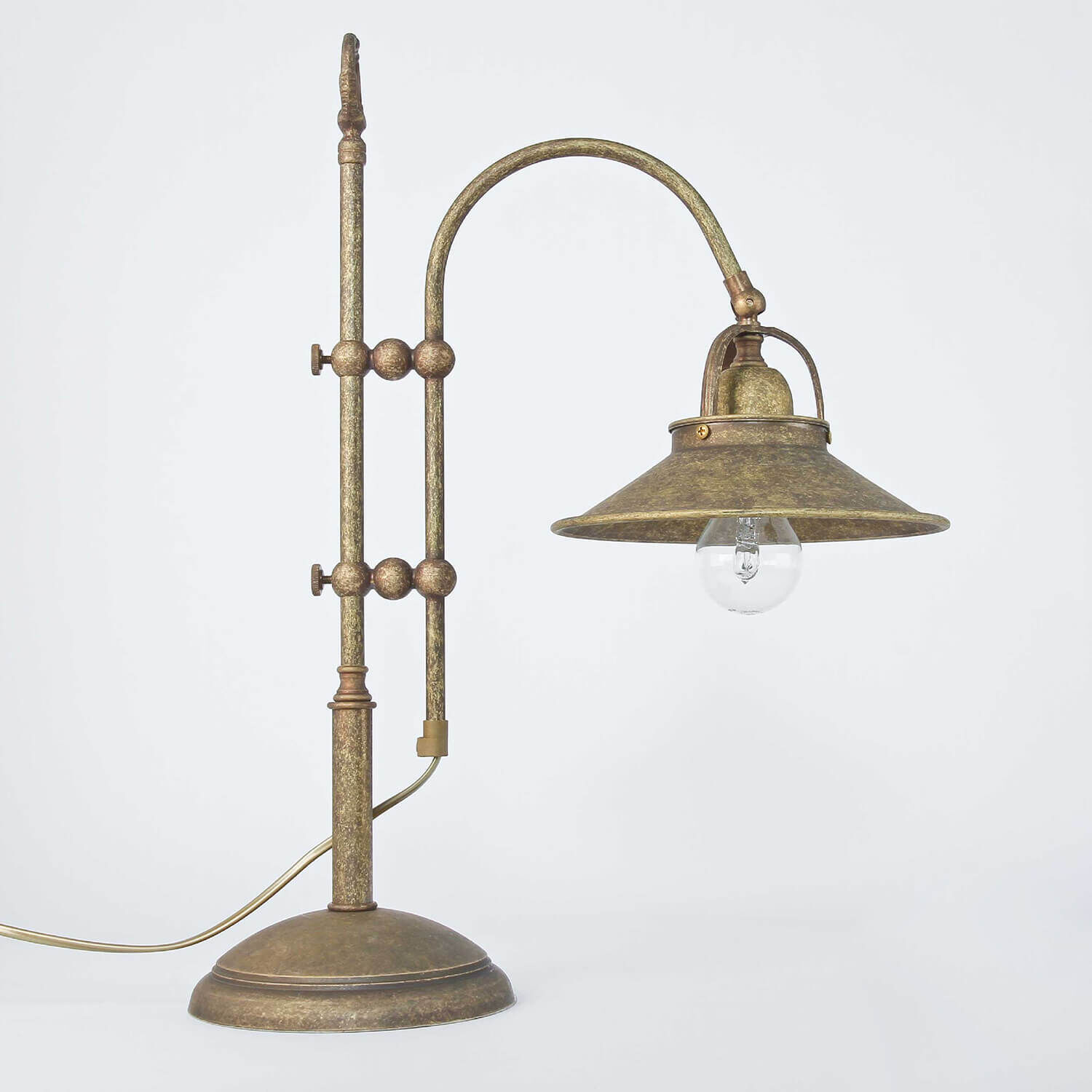 Tischlampe Messing in Antik Bronze