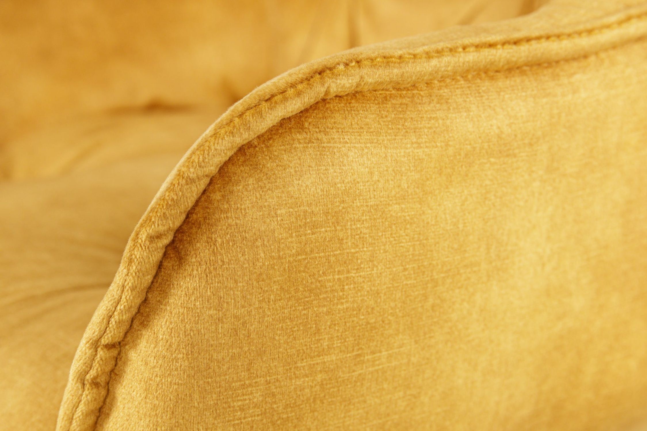 Tresenhocker Samt Metall in Gelb Schwarz Chesterfield Bekleidung, Hosen, Samt