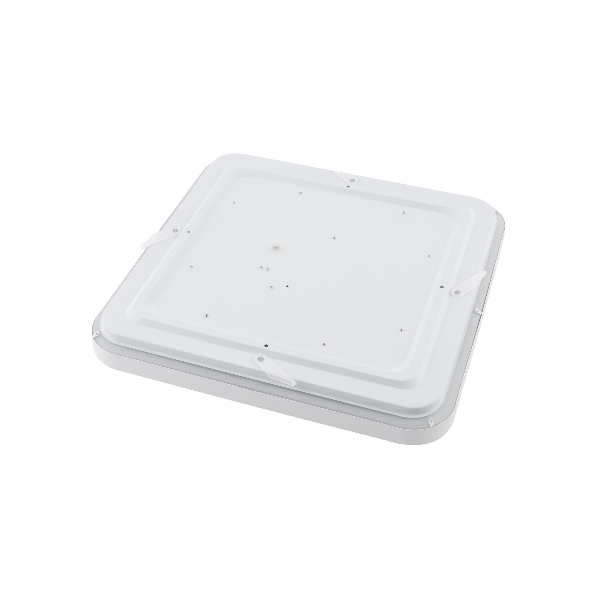 panel, lid, square, white, aluminium