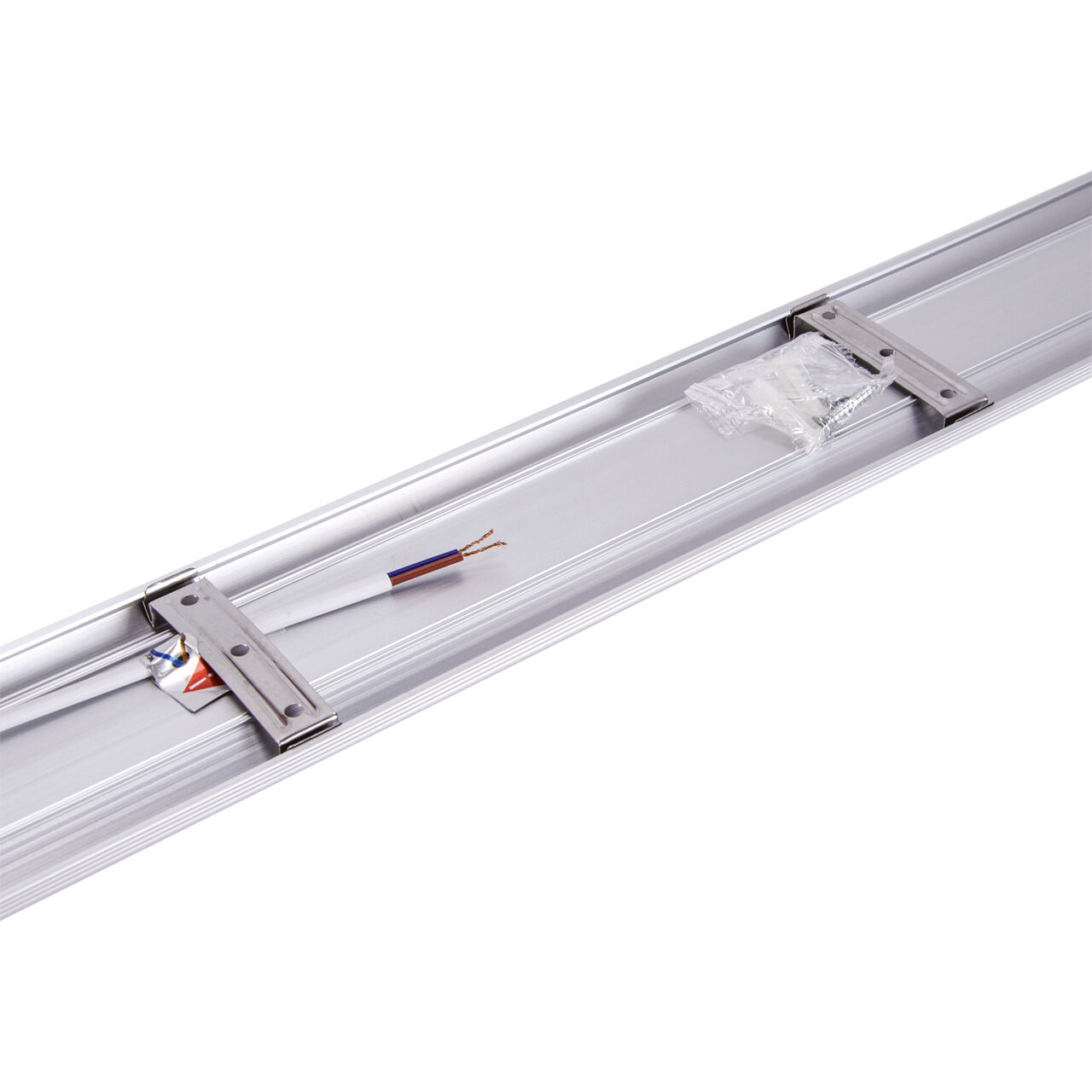 Plafonnier LED salle de bain blanc 90 cm ultra plat 4000 K