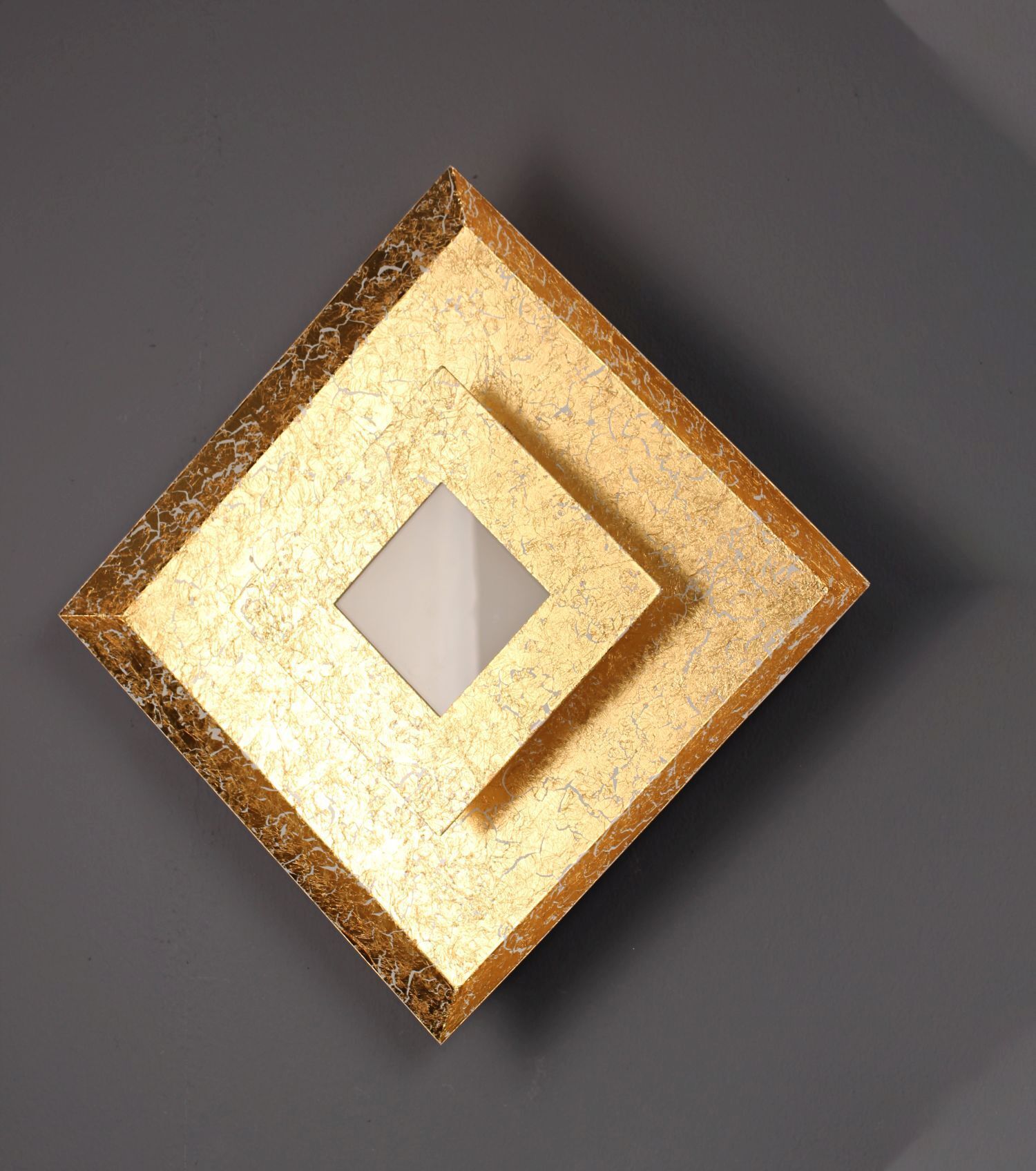 Applique LED en métal doré L:32 cm mur plafond dimmable