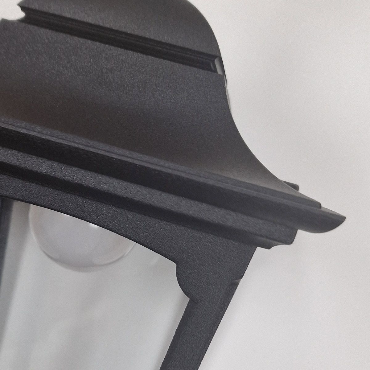 Außenlampe Schwarz IP44 E27 Glas Aluminium Rustikal Außenlampe Schwarz IP44 E27 Glas Aluminium Rustikal