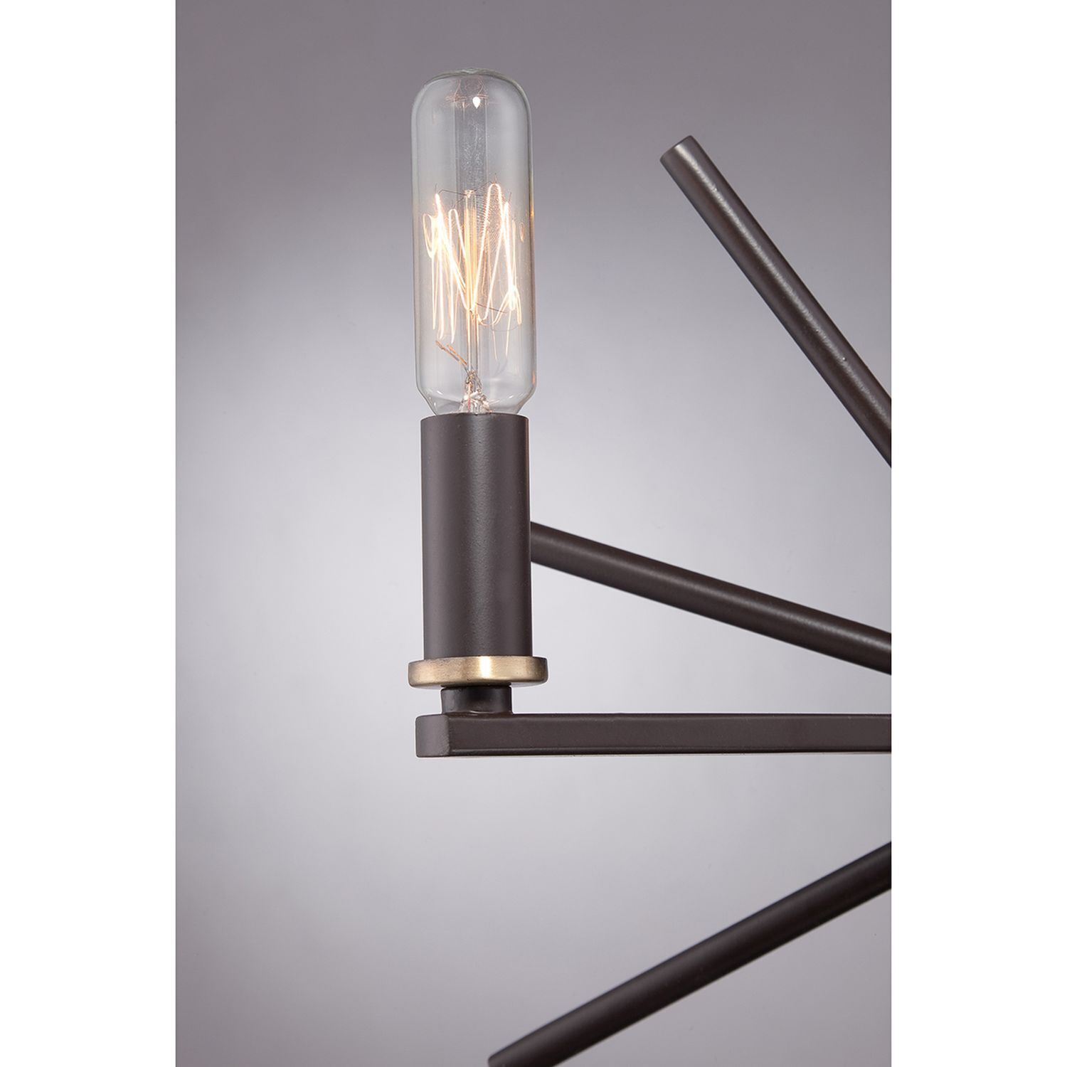 Lustre métal 3 flammes réglable en bronze NELI