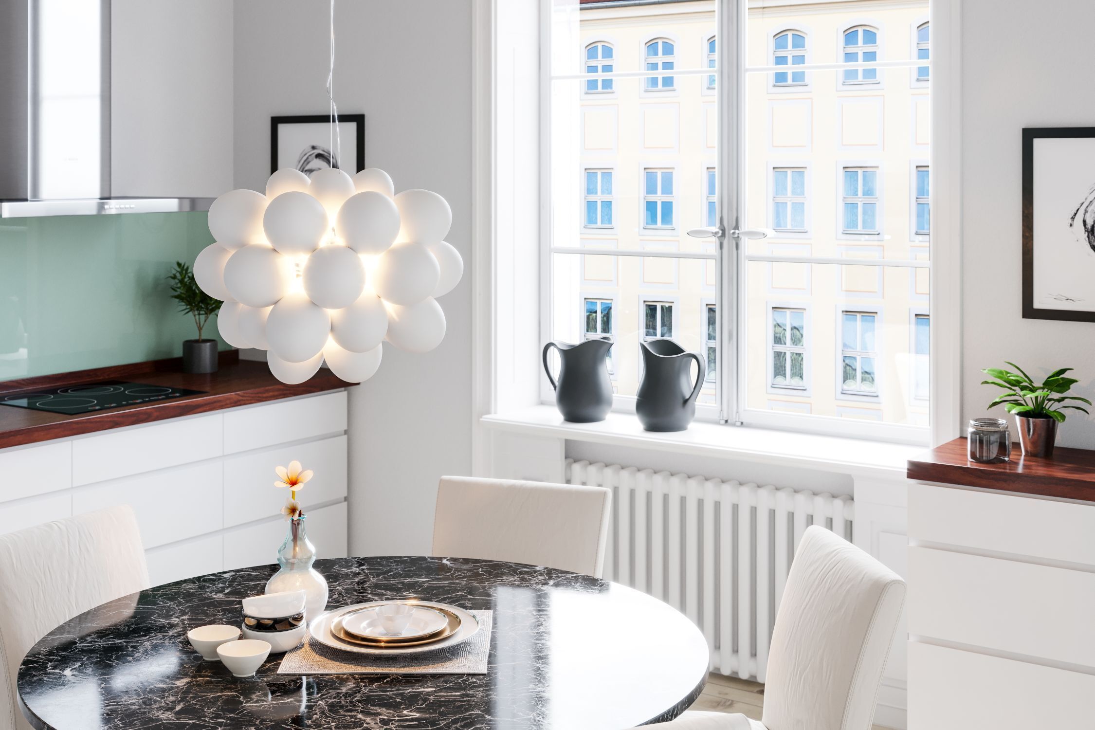 Speisesaal, Esstisch, Tisch, Tischplatte, Innenarchitektur