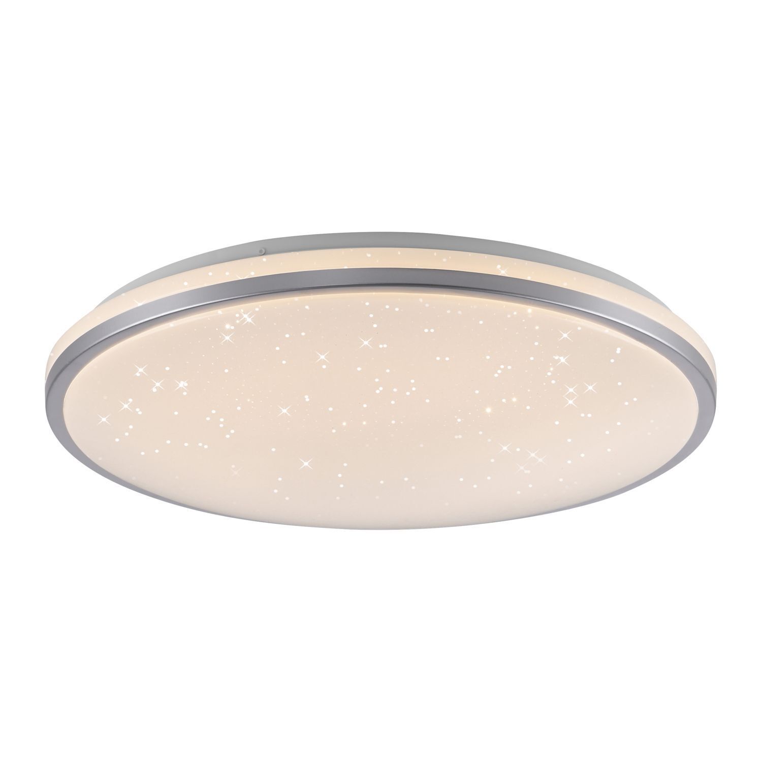 Romantische LED Deckenlampe Nachthimmel Silber dimmbar