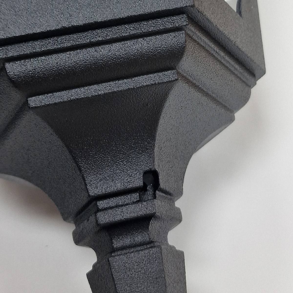 Lampe d'extérieur Noir IP44 E27 Verre Aluminium Rustique