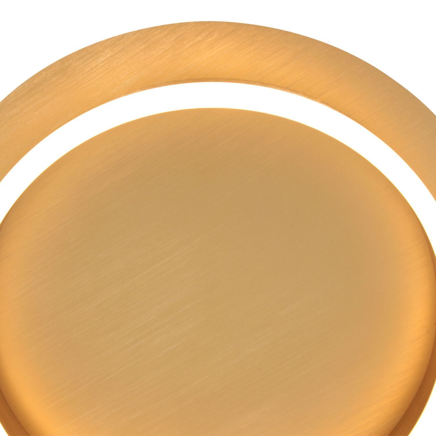 LED Deckenlampe Metall Kunststoff in Gold B:32 cm Ring