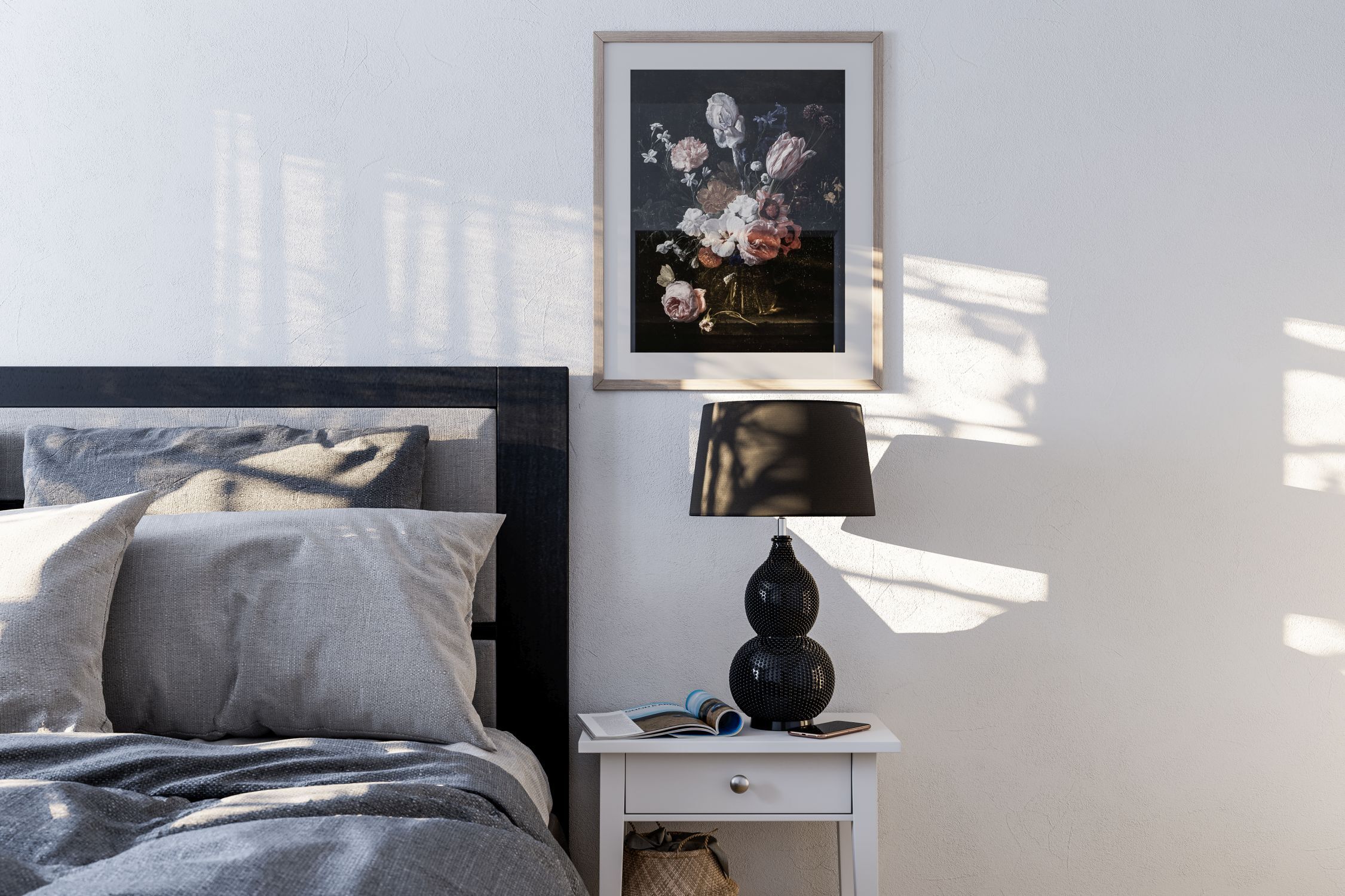 Lampe, Kissen, Dekoration für Zuhause, Malerei