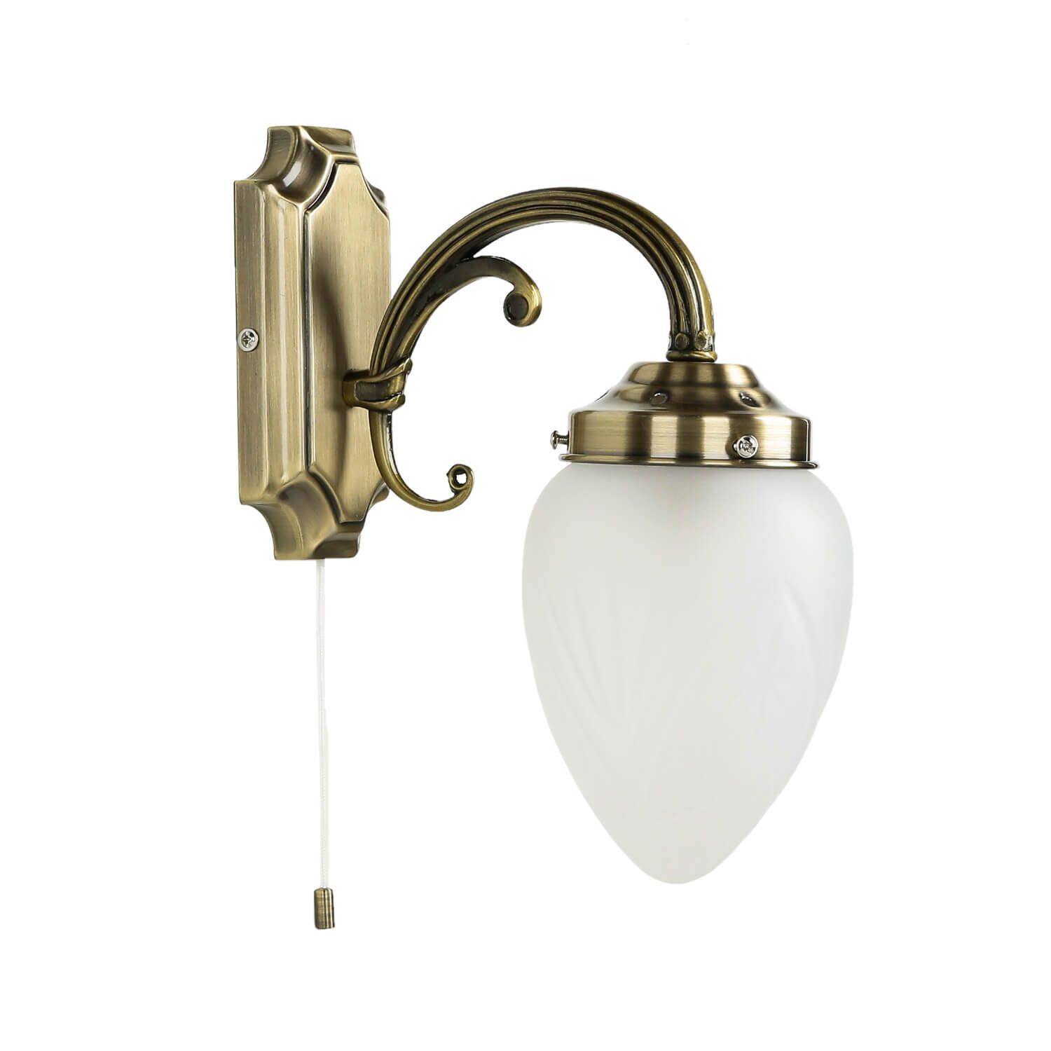 Jugendstil Wandleuchte Wandlampe Zugschalter E14 MAYA