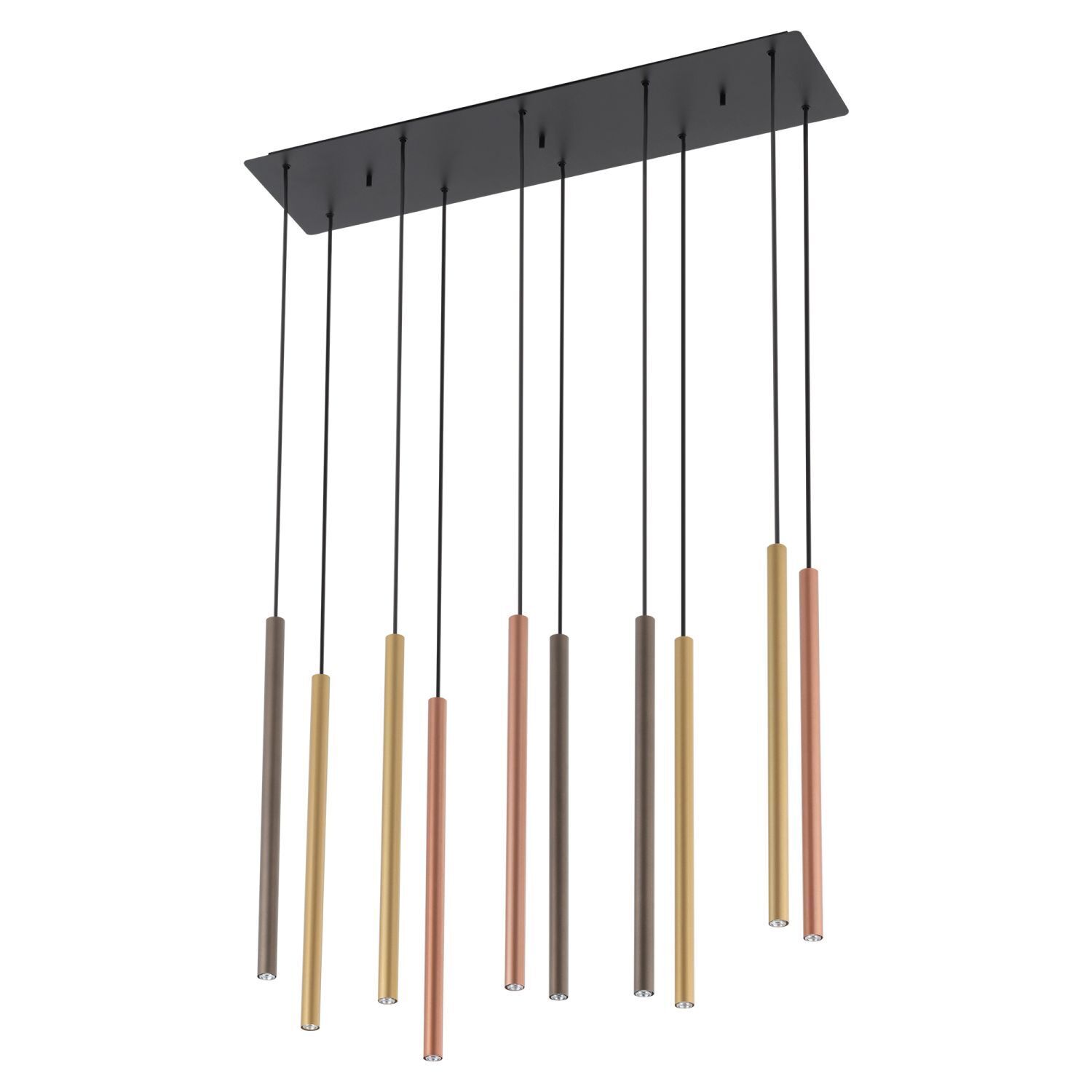 Hängelampe Esstisch 10-flammig G9 Metall Modern verstellbar Glockenspiel, Musikinstrument, Bogen, Waffe