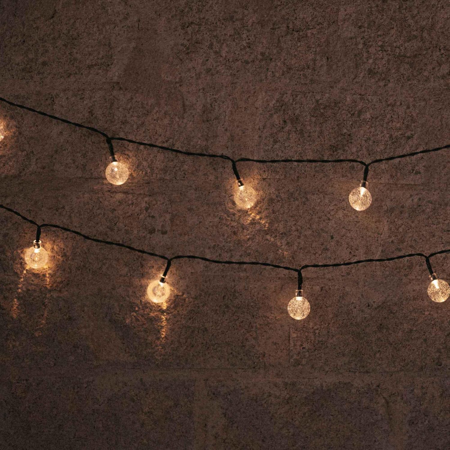 Guirlande lumineuse LED extérieure solaire IP44 266,6 cm de long 1800 K Beleuchtung, Licht, Leuchter, Lampe