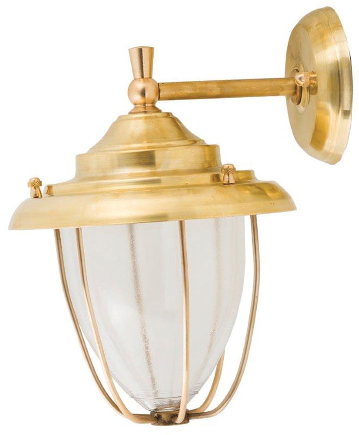 Brillante lampe murale GREVENA laiton verre Maritim