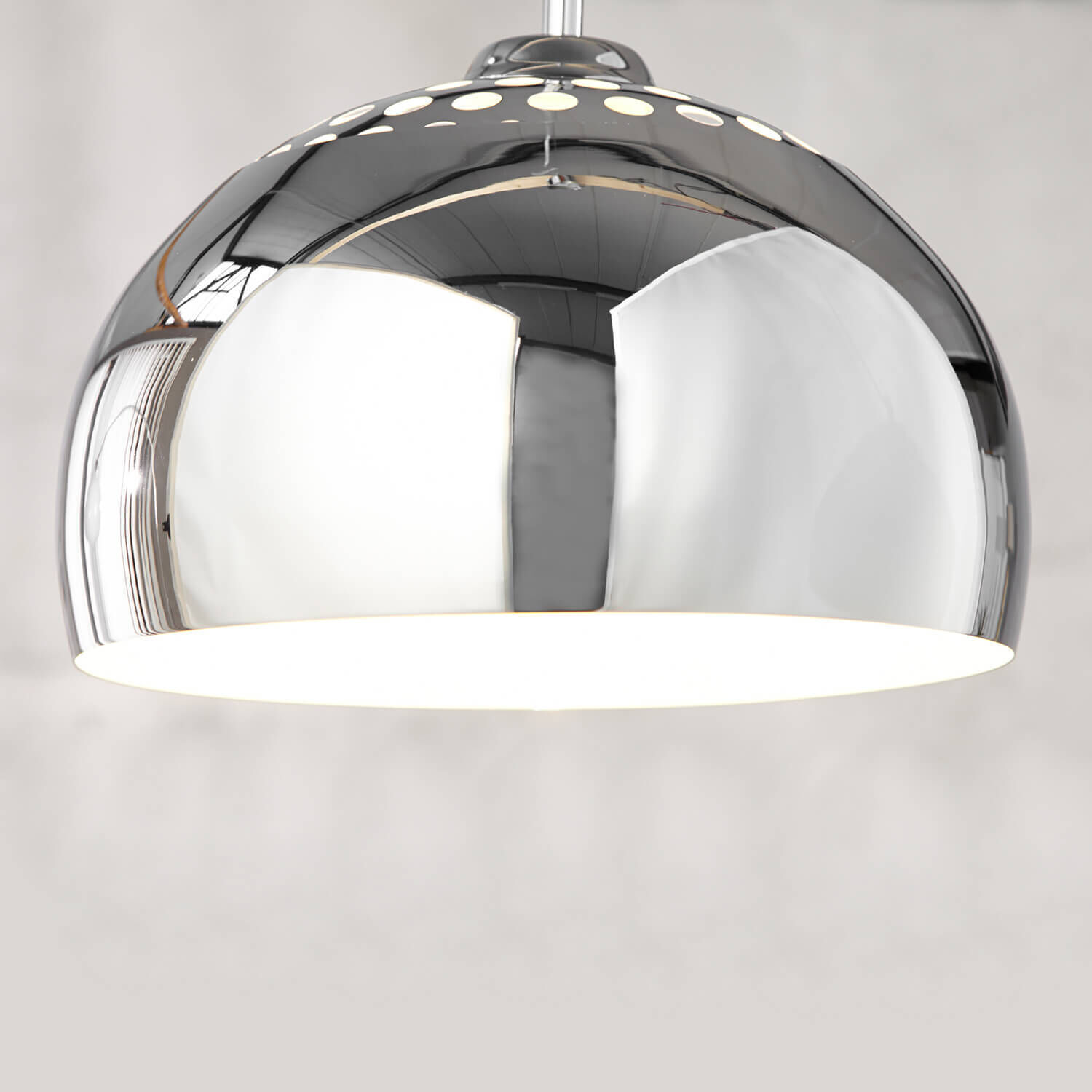 Lampe à suspendre Ø35cm rond rétro brillant