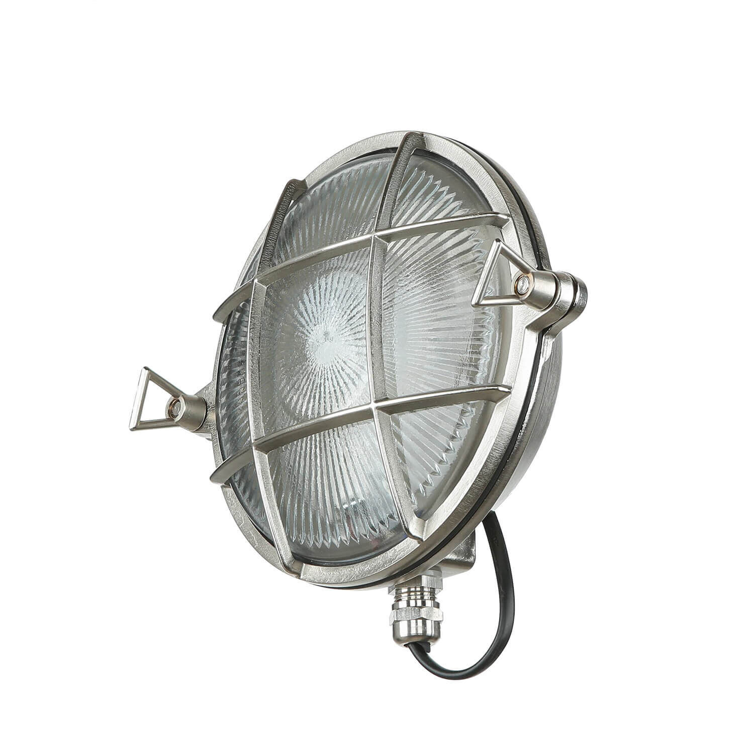 Lampe de bateau extérieur laiton verre strié IP64 maison