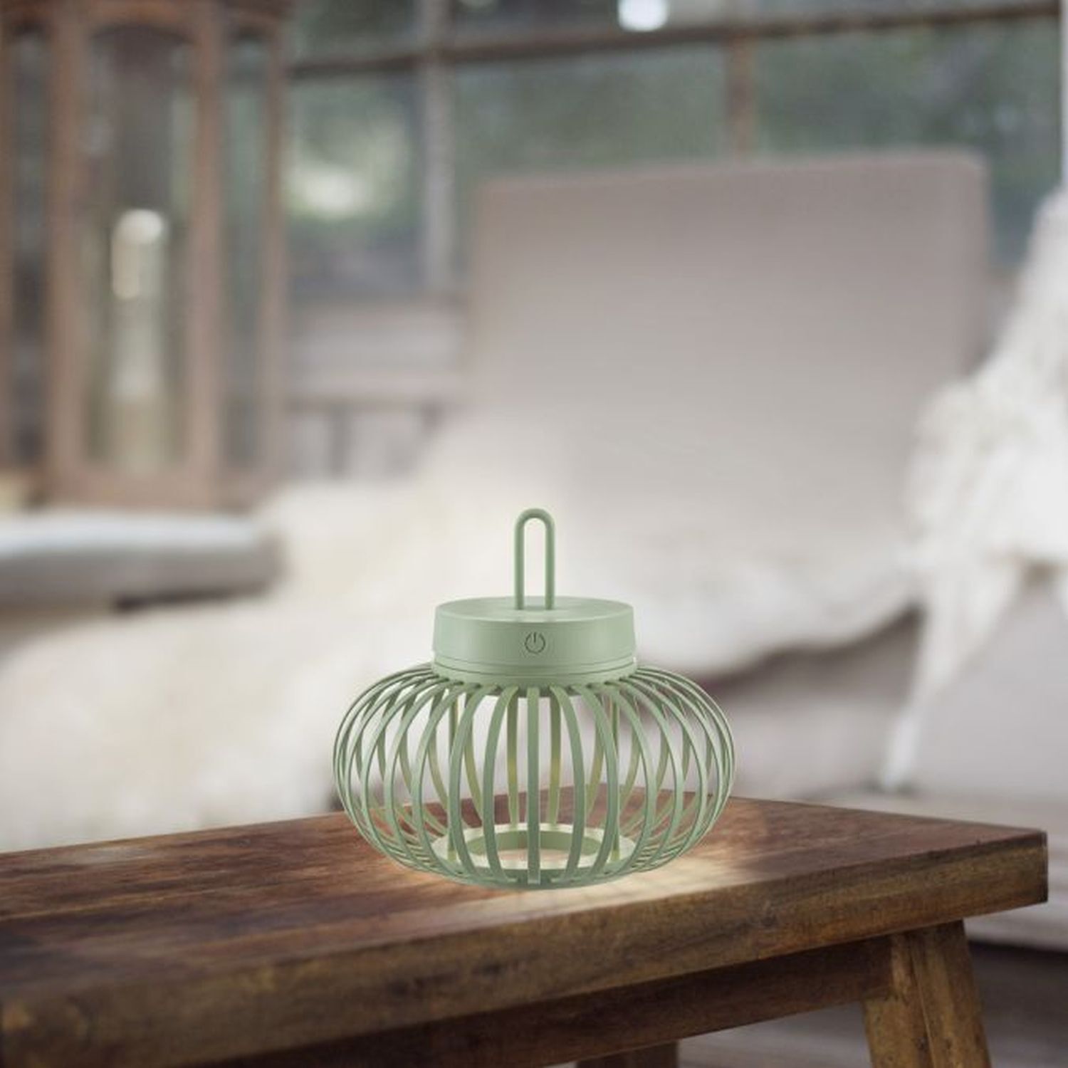 Lampe de table LED rechargeable Dimmer Touch 22 cm IP44 2 W vert Lampe de table LED rechargeable Dimmer Touch 22 cm IP44 2 W vert