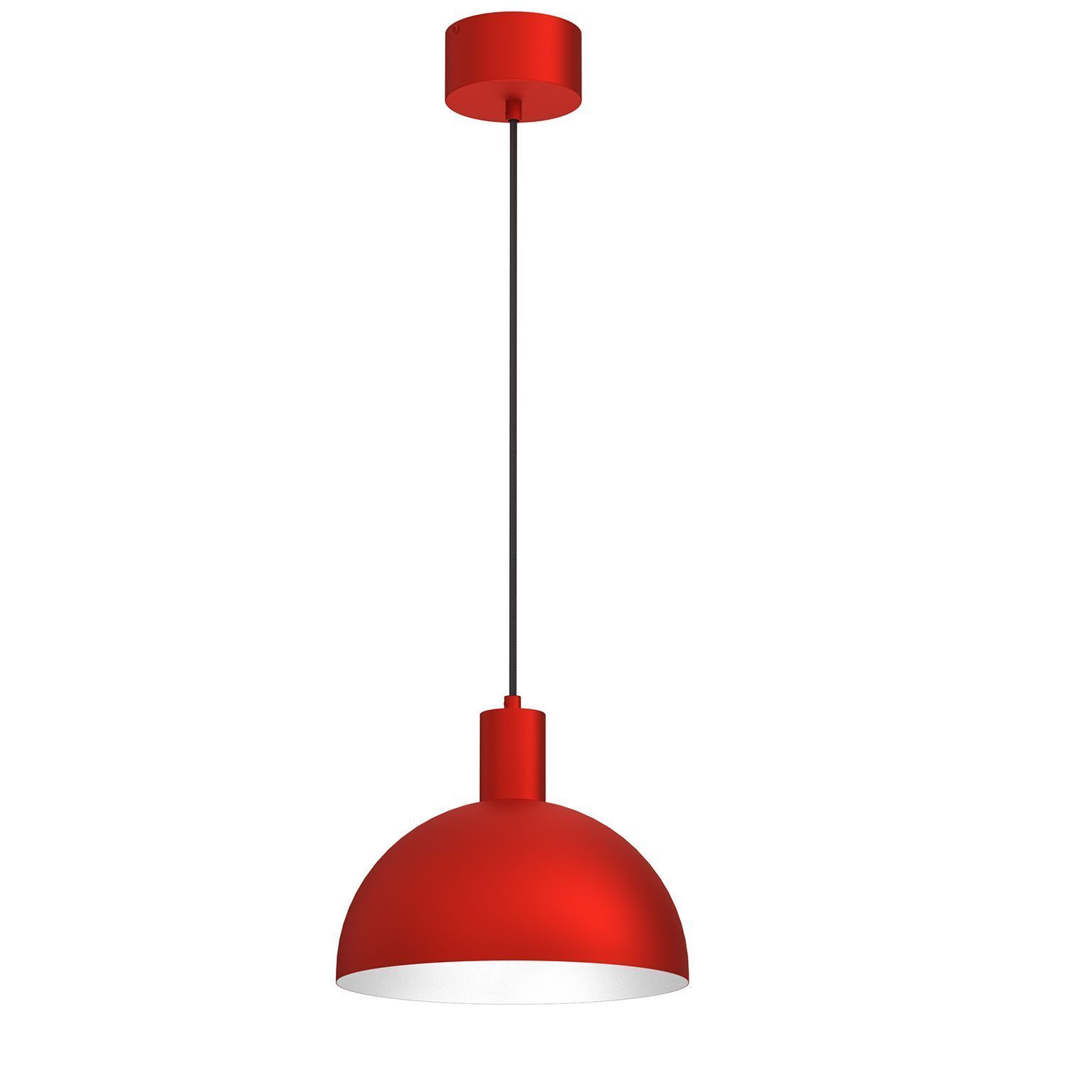 Suspension Rouge Métal L:29 cm E27 Loft décoratif