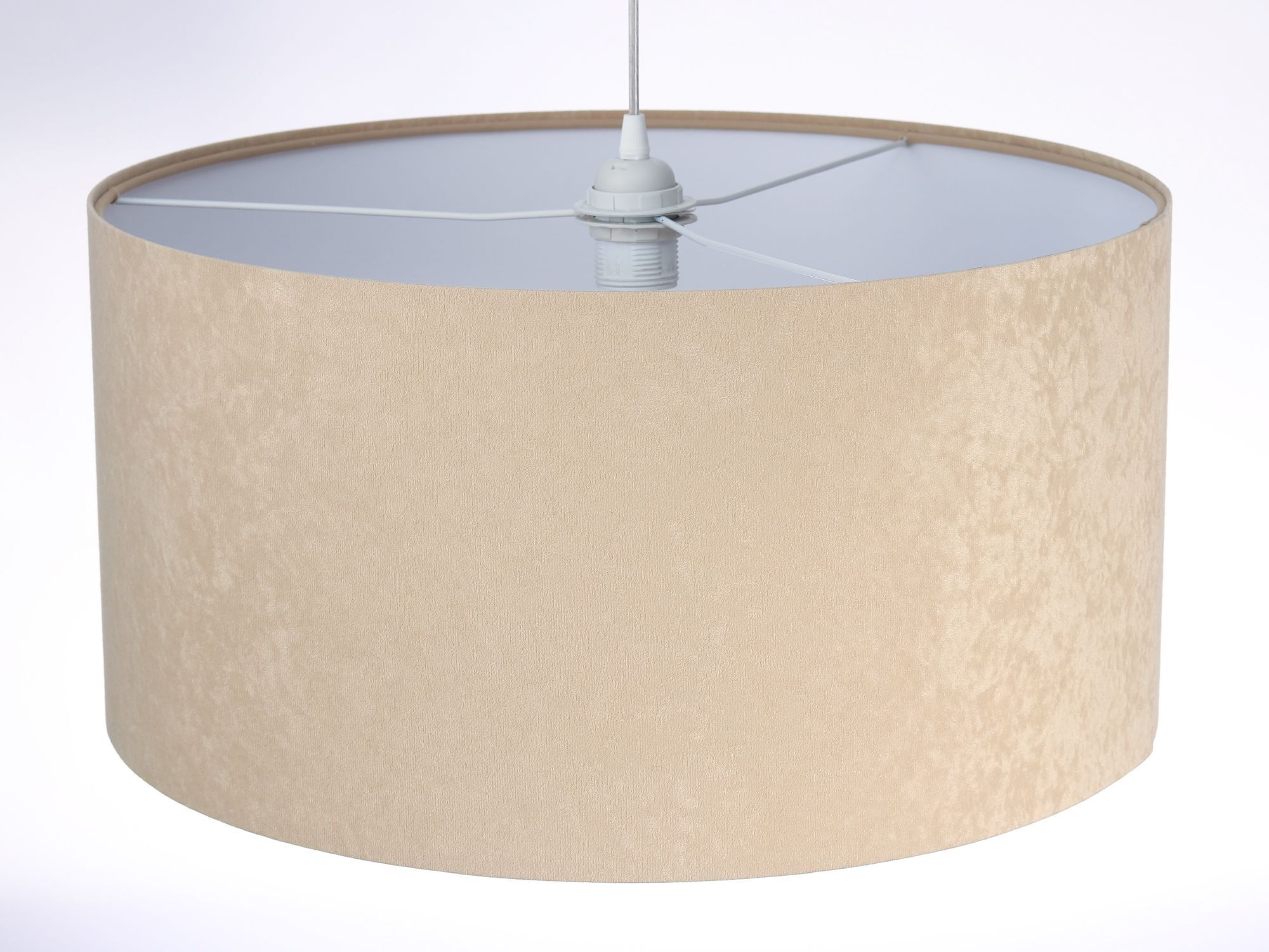 Suspension AYLMER Beige Blanc Rétro ronde Table à manger