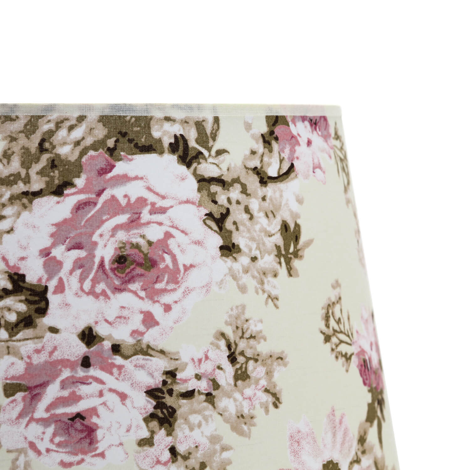 Tissu Abat-jour Blanc Rose E27 Lampe à suspendre Lampe, Lampenschirm