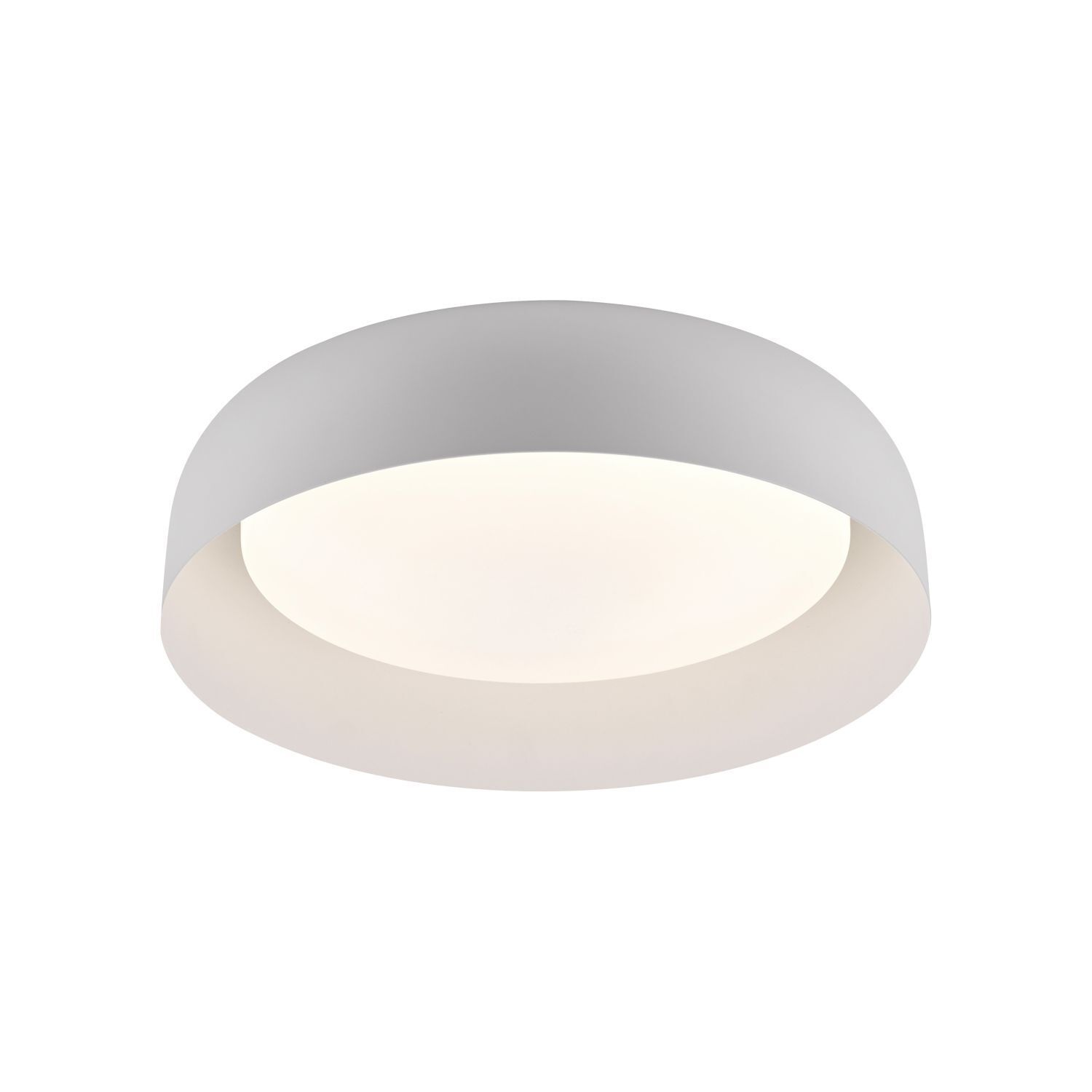 Dimmbare LED Deckenlampe Weiß Metall Ø40 cm 2700-5000 K