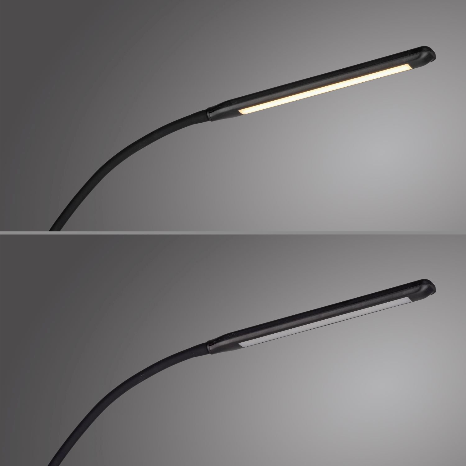 LED Stehleuchte Metall Schwarz Touch 125 cm verstellbar Lampe, Beleuchtung