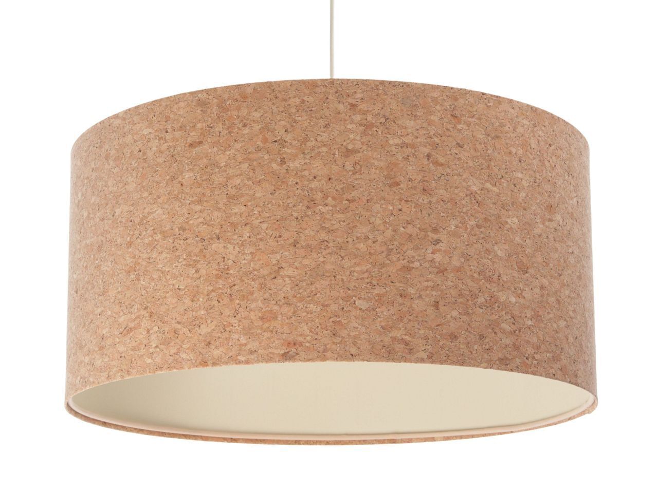 Lampe à suspendre Salon Naturel E27 Ø 50 cm Liège Moderne