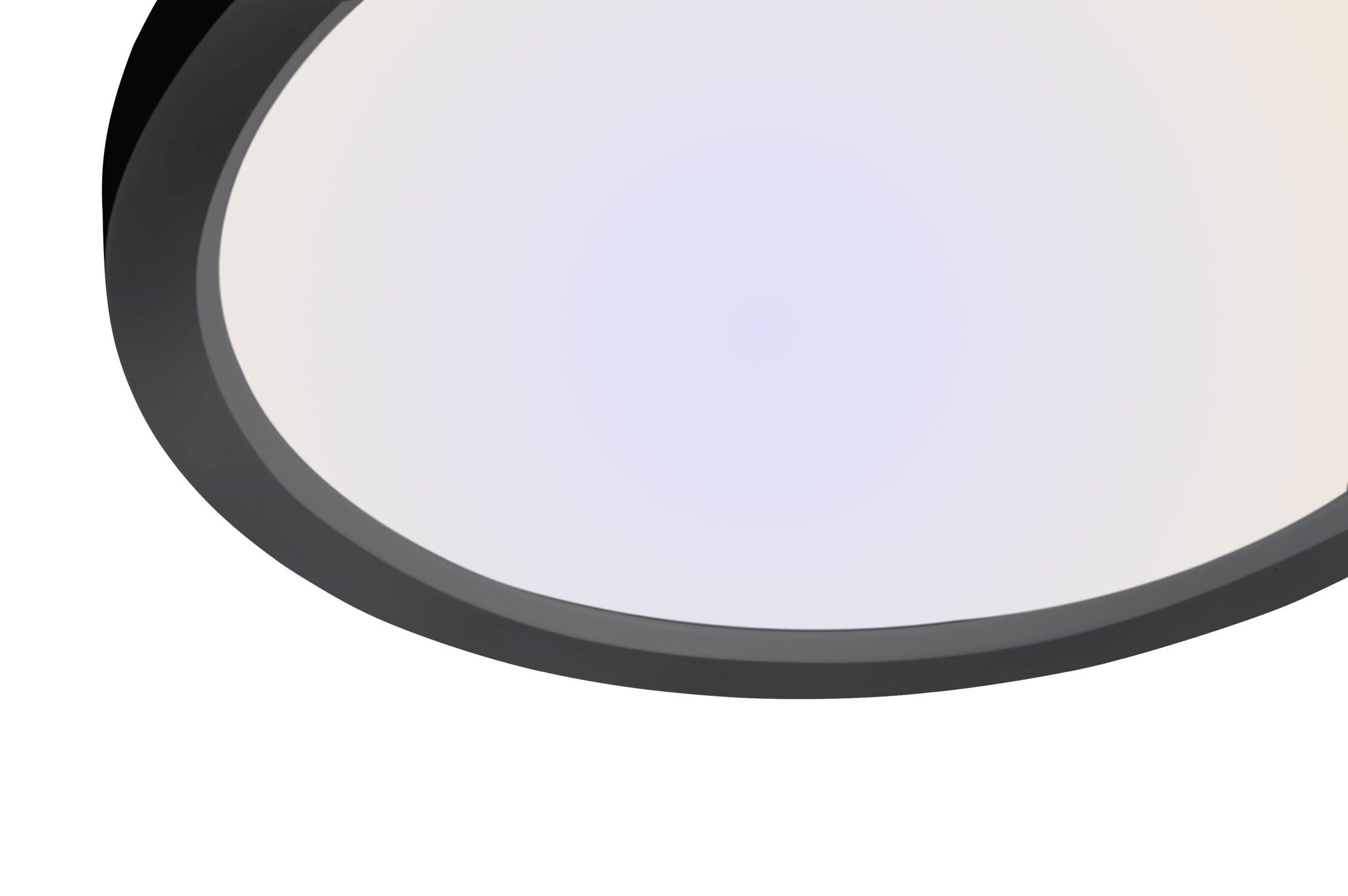 Lampe de plafonnier LED noire à intensité variable Ø40 cm Télécommande Beleuchtung