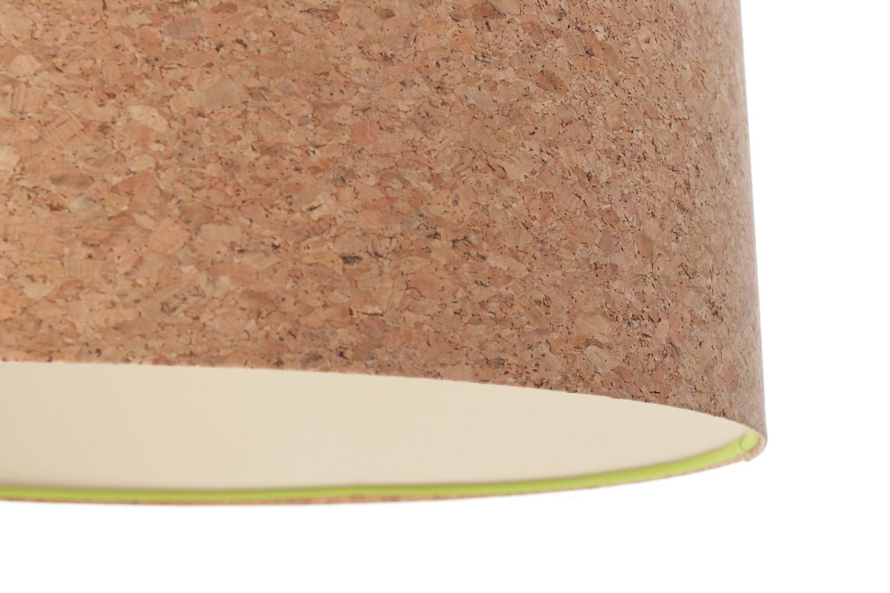 Pendelleuchte E27 rund Ø 40 cm Kork Modern Boho Lampe, Lampenschirm