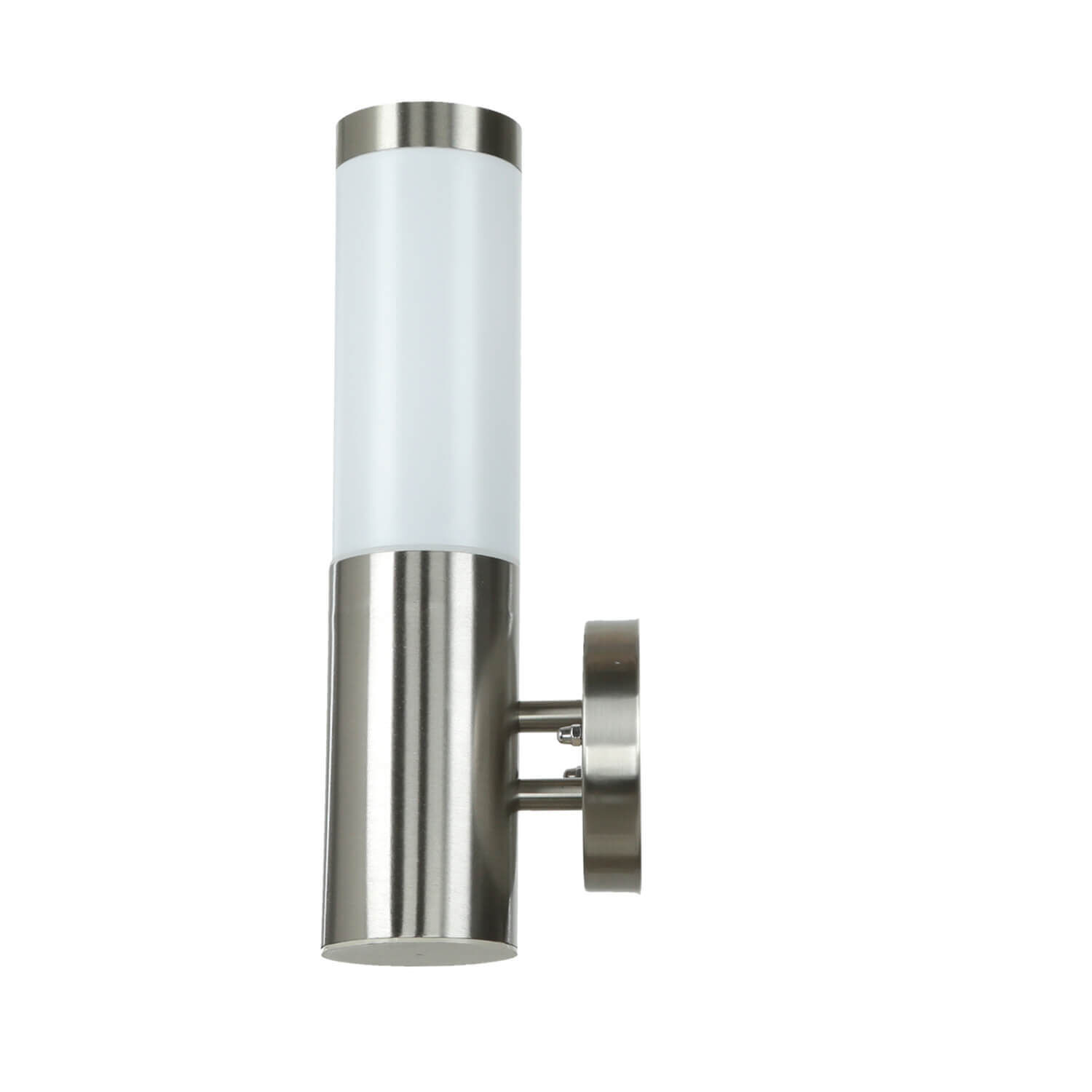 Applique d'extérieur Acier inoxydable Argent Ø8cm H:34cm Zylinder