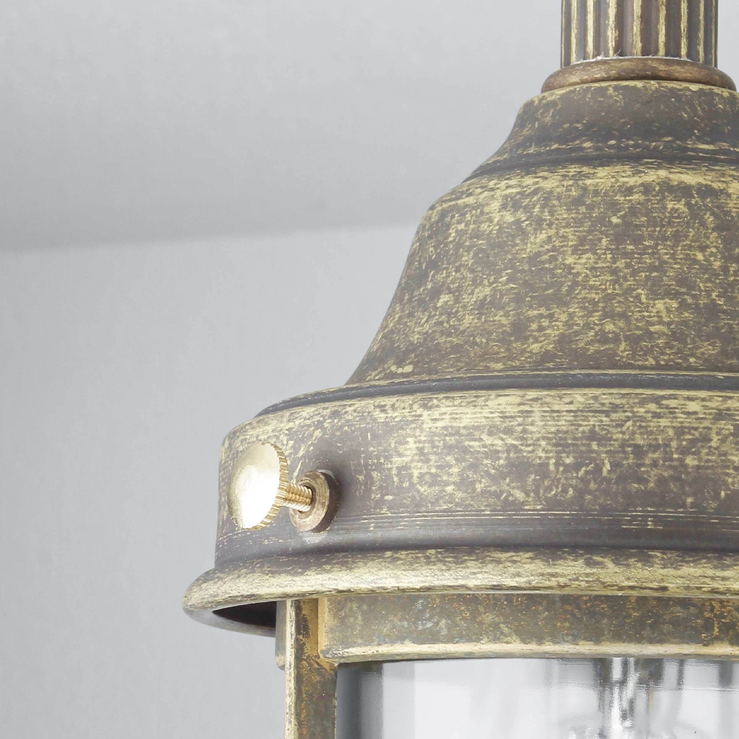 Deckenlampe Außen Maritim Echt-Messing Lampe