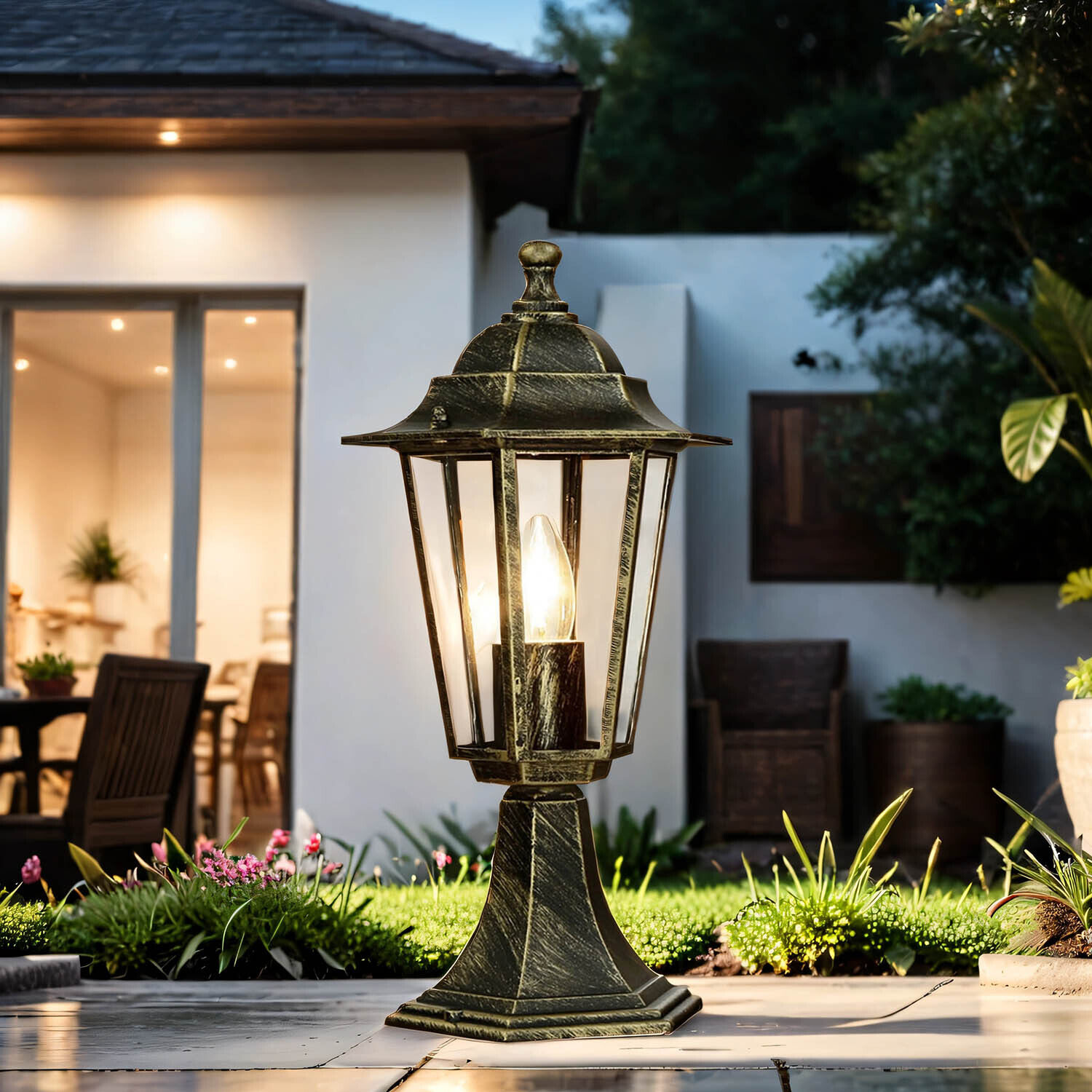 Rustikale Wegeleuchte Garten Laterne E27 PARIS Lampe