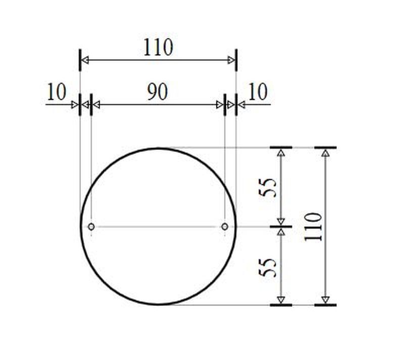 Borne d'éclairage extérieur en acier inoxydable IP44 Jardin Schaubild