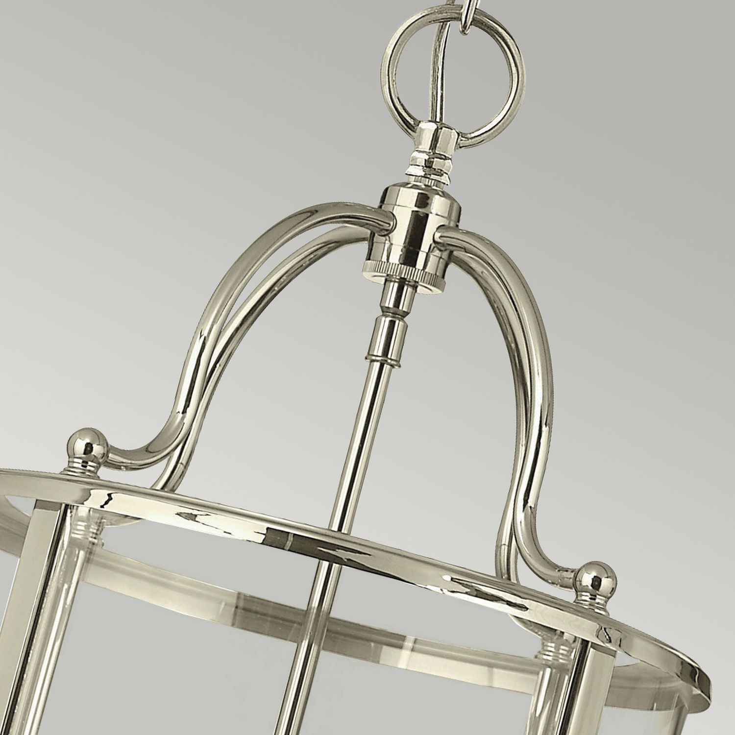 Hängelampe E14 Glas Metall Ø30cm Jugendstil AVELINE