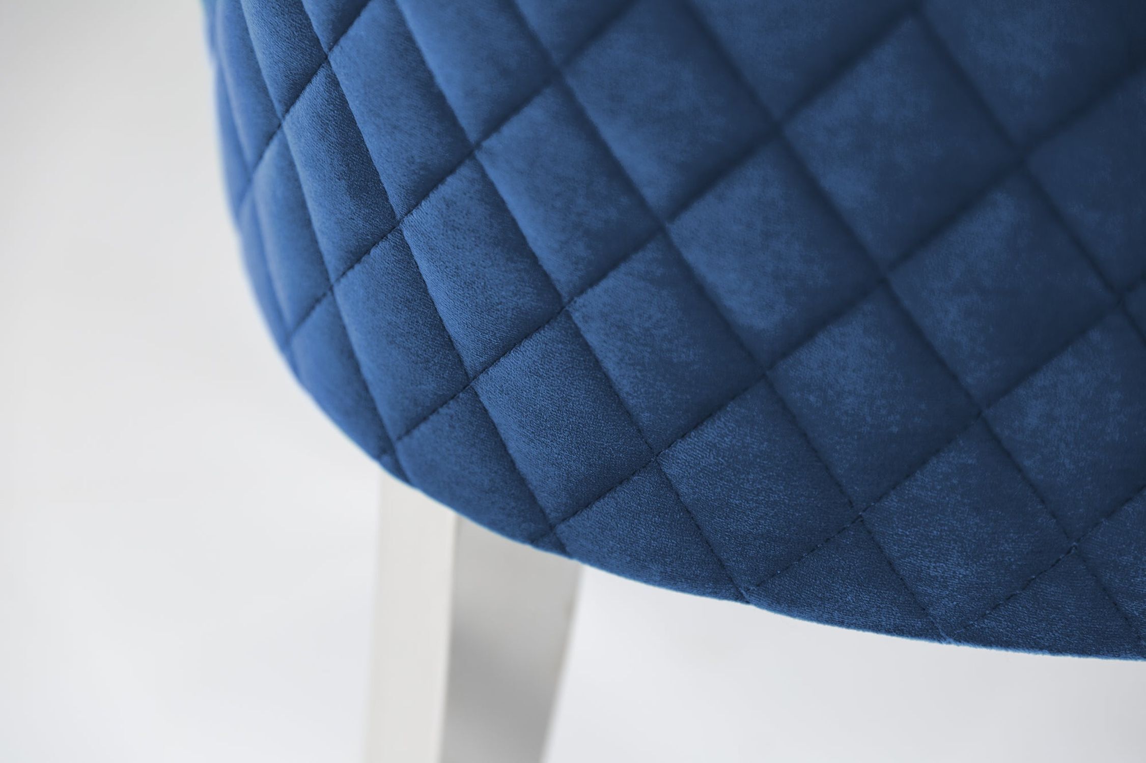 Chaise de salle à manger velours acier inoxydable Chesterfield bleu argenté Kissen, Dekoration für Zuhause