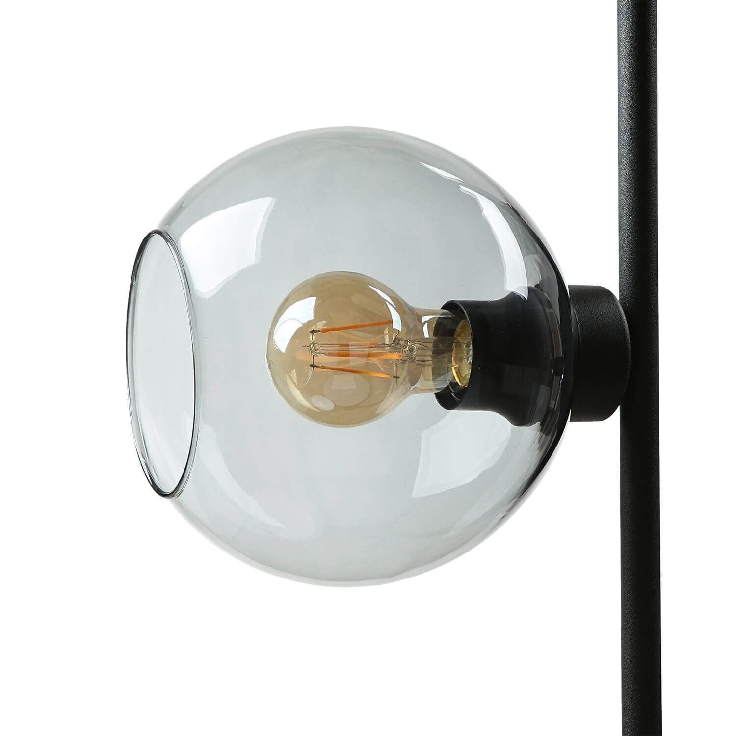 Stehlampe KALETE in Graphit 160cm Wohnzimmer Lampe