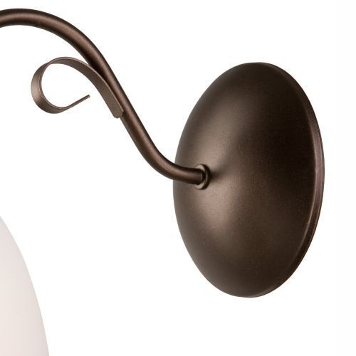 Wandleuchte Braun Glas Metall Rustikal LIRLIN