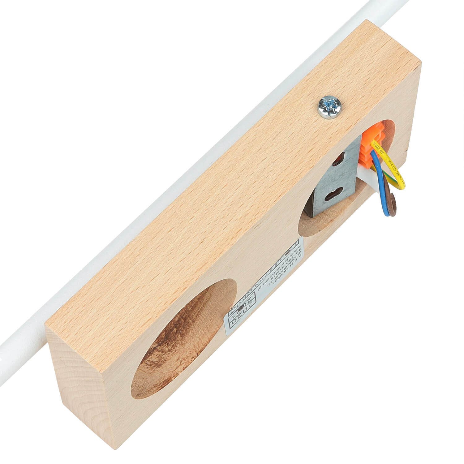 Wandlampe Schirm Weiß Holz Skandinavisch REILLY Wandlampe Schirm Weiß Holz Skandinavisch REILLY