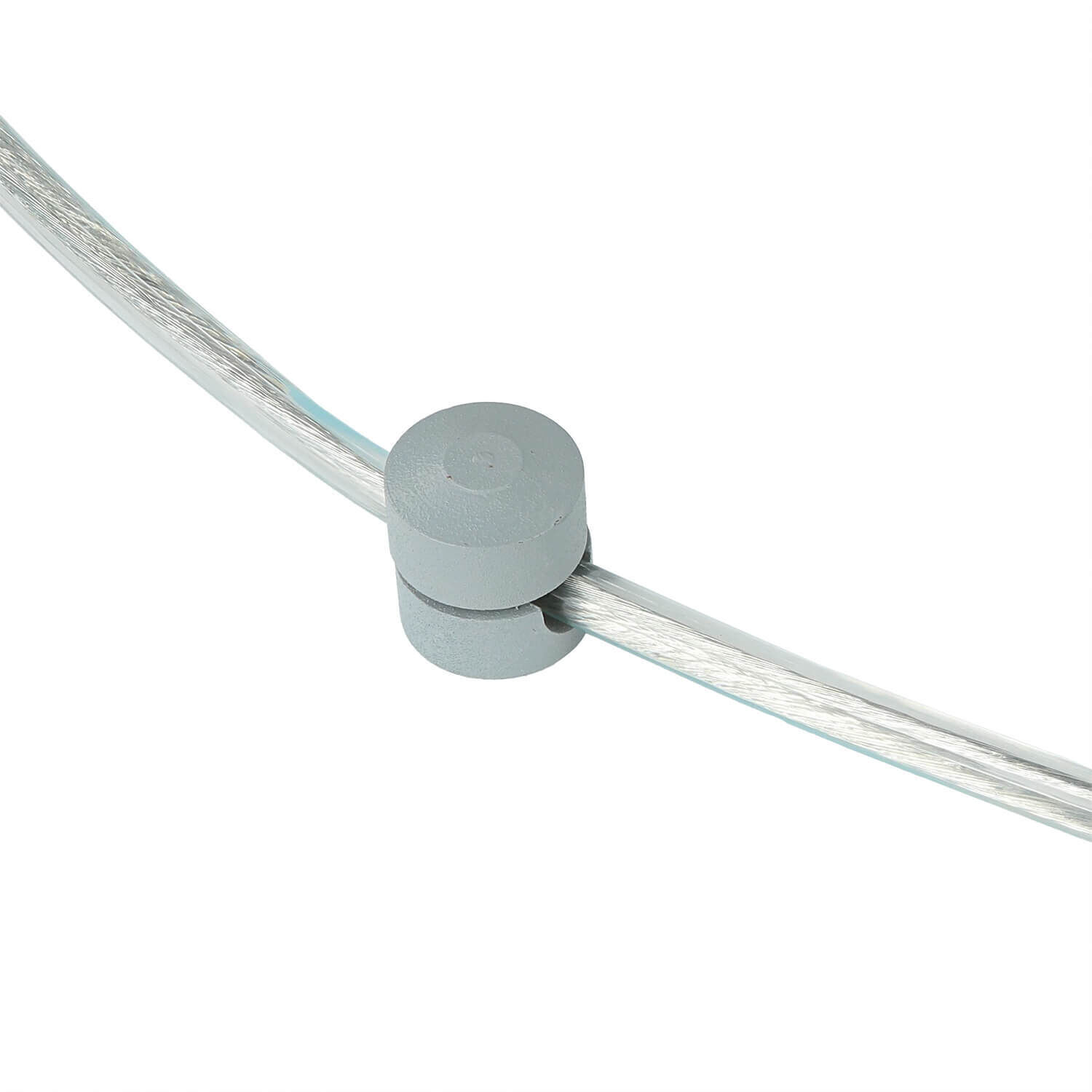 Hängelampe mit Stecker Kabel 5,5 m lang Grau flexibel Kabelbinder, Kabel, Spannklemme, Metallkabel, Clips