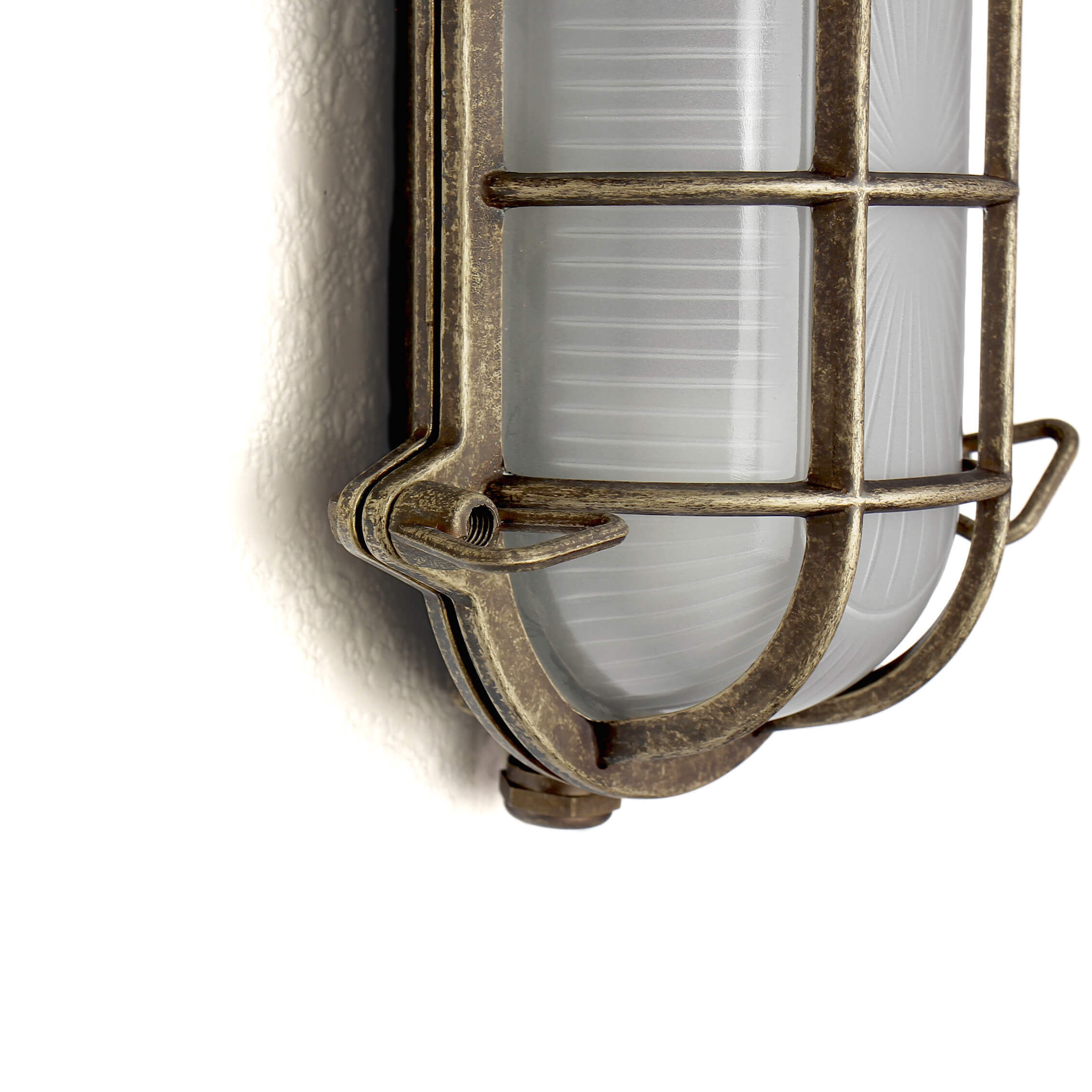 Lampe maritime pour locaux humides Extérieur laiton & verre