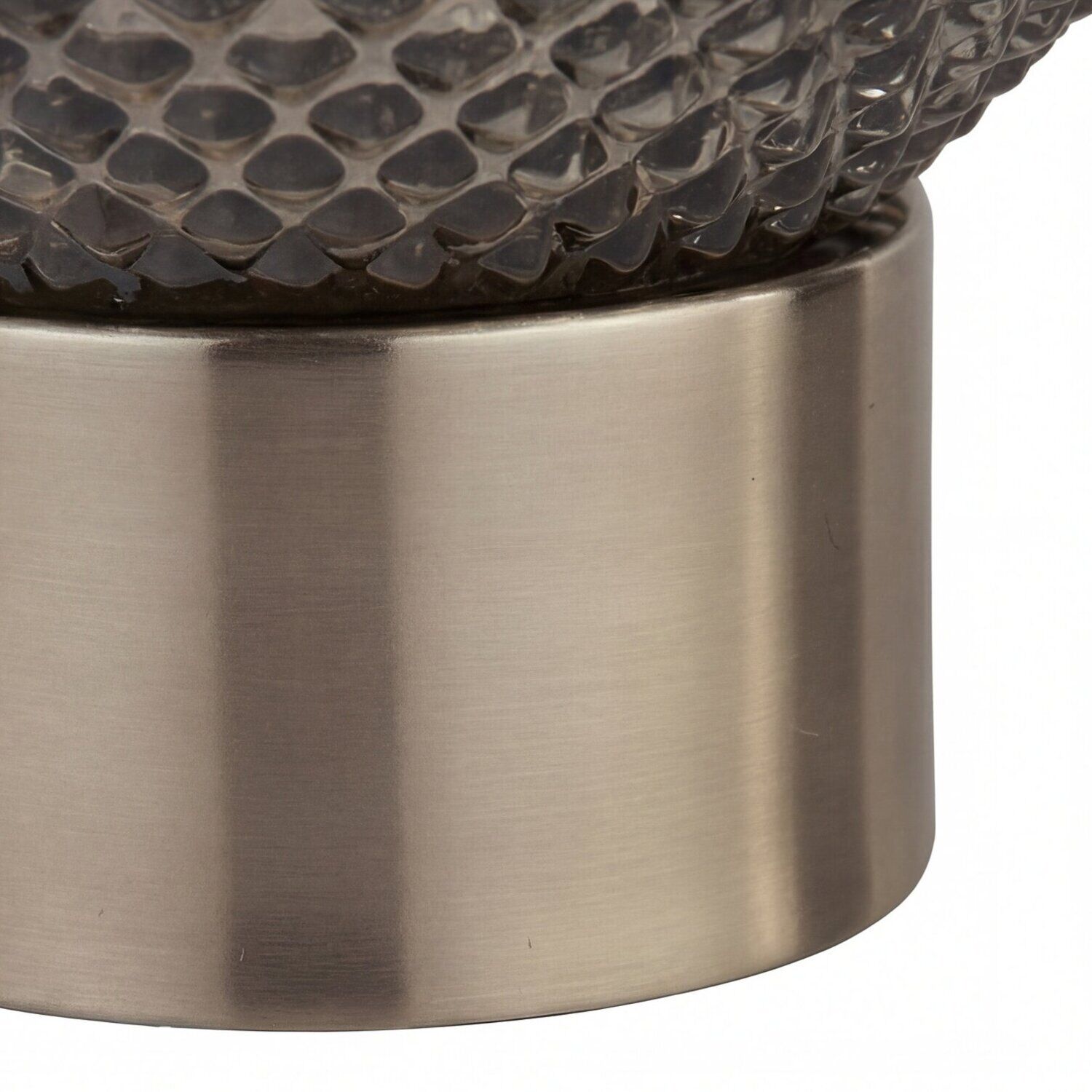 tischlampe-tischlampe-mit-schirm-kleine-tischlampe-kelly-1x-e27-bis-7-w-chrom-rauchgrau-fuer-wohnzimmer-schlafzimmer-04 geflochtete Struktur, Metallbasis, Edelstahl, Zylinderform, dunkelgrau/schwarz