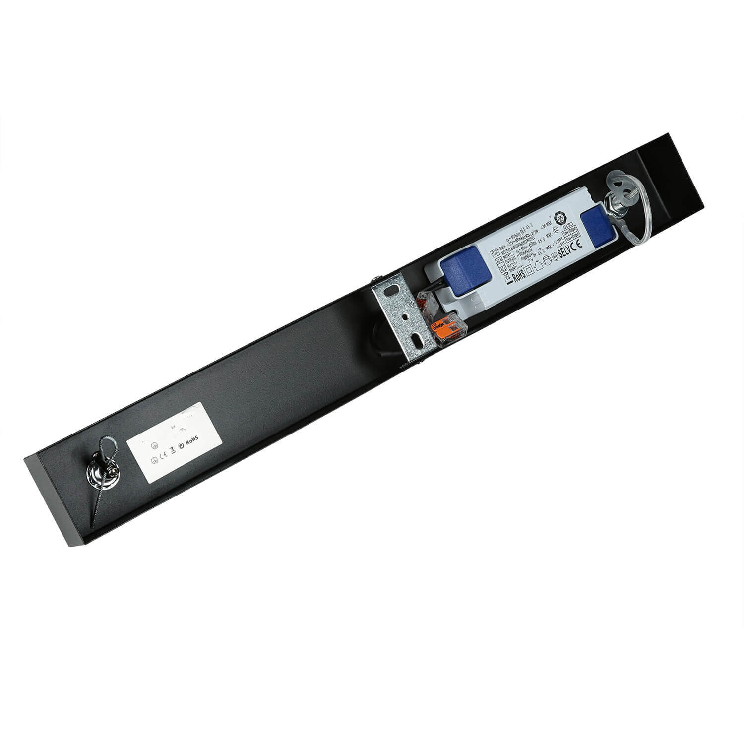 LED Hängelampe Schwarz Metall dimmbar L: 100 cm Modern Computerausrüstung, Elektronik, Hardware, Rasiermesser, Waffe