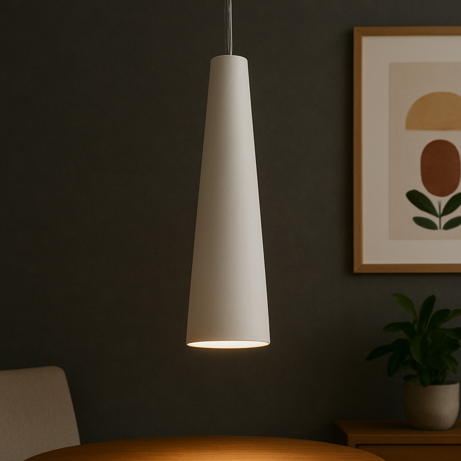 Lampe, Lampenschirm, Pflanze