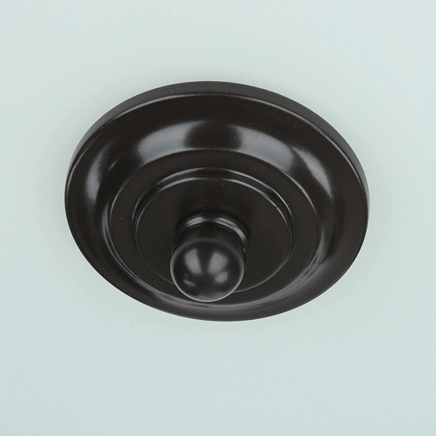 Deckenleuchte ASPERO Bronze Ø43cm Flur Lampe Griff, Teller