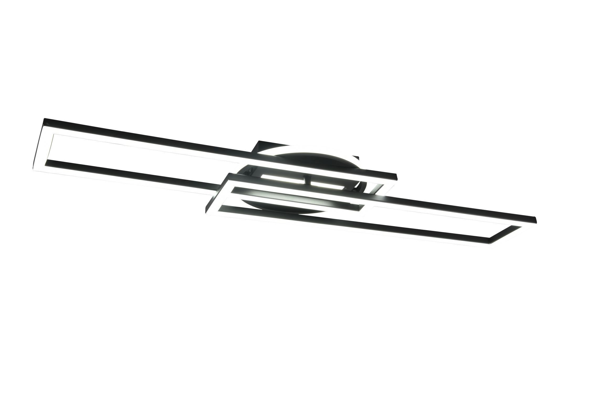 Plafonnier LED Noir Variateur Télécommande 4500 lm Gerät, Deckenventilator, Elektrisches Gerät