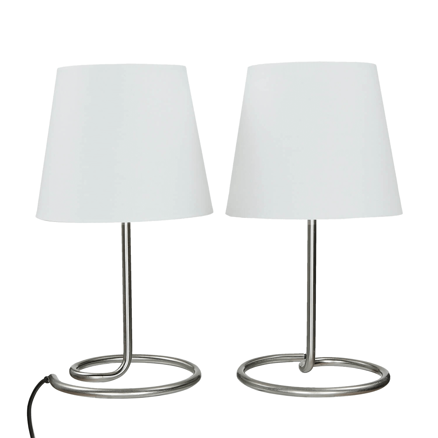 Lampes de chevet Tischleuchte, Stehleuchte, Lampenschirm, Metallfassung, Doppel