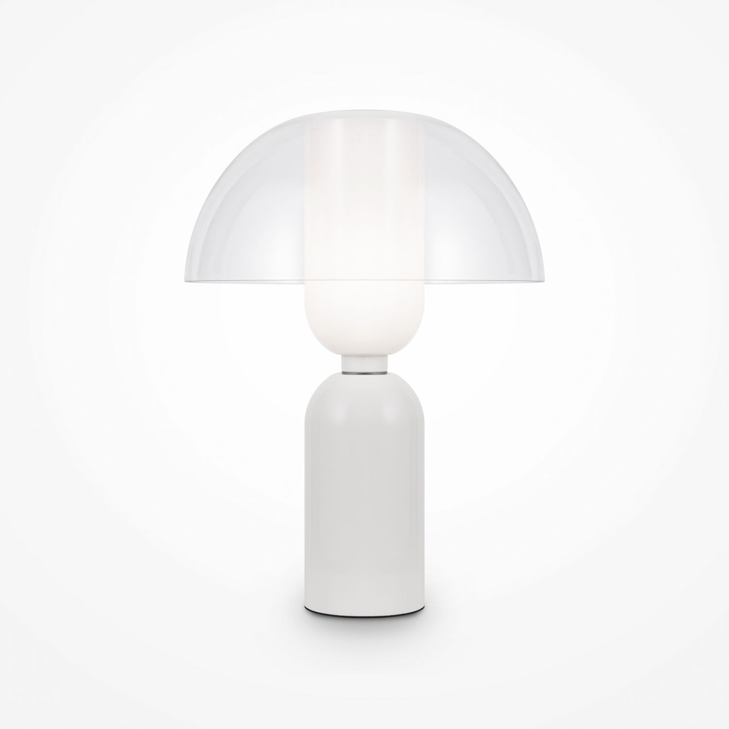 Lampe de table céramique verre Ø 30 cm hauteur 42,5 cm blanc E14 Lampe, Tischlampe, Lampenschirm