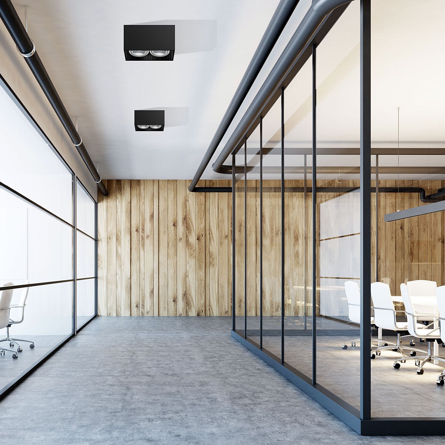 Drinnen, Innenarchitektur, Paneele aus Holz